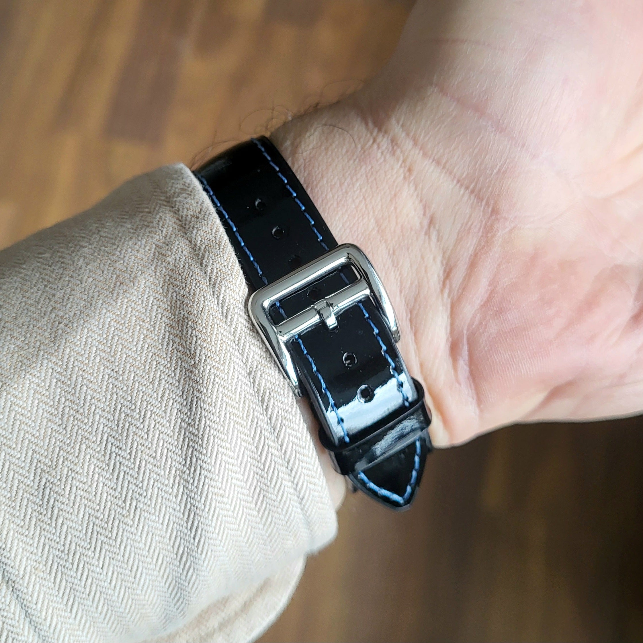 Patent Leather Strap - Black