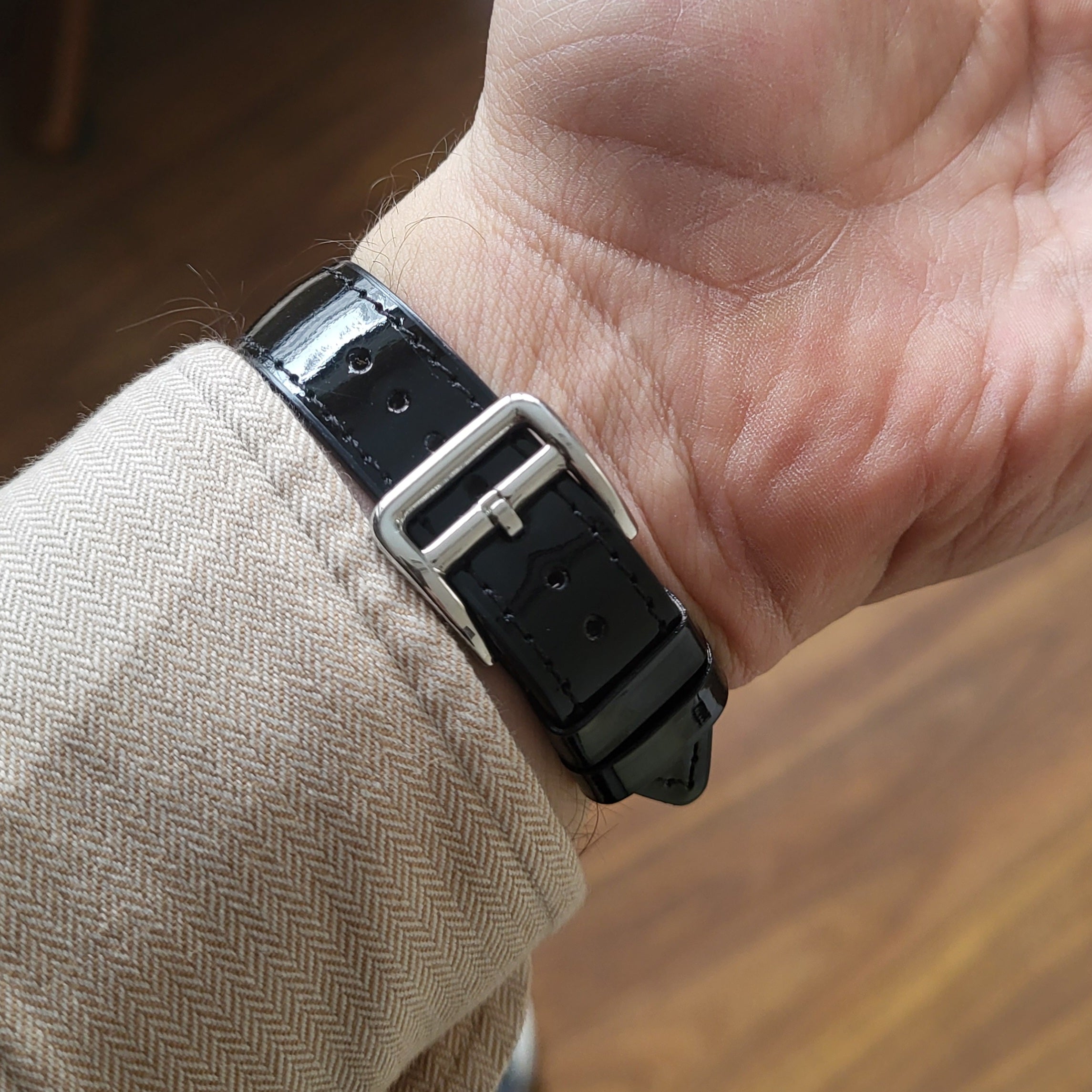 Patent Leather Strap - Black