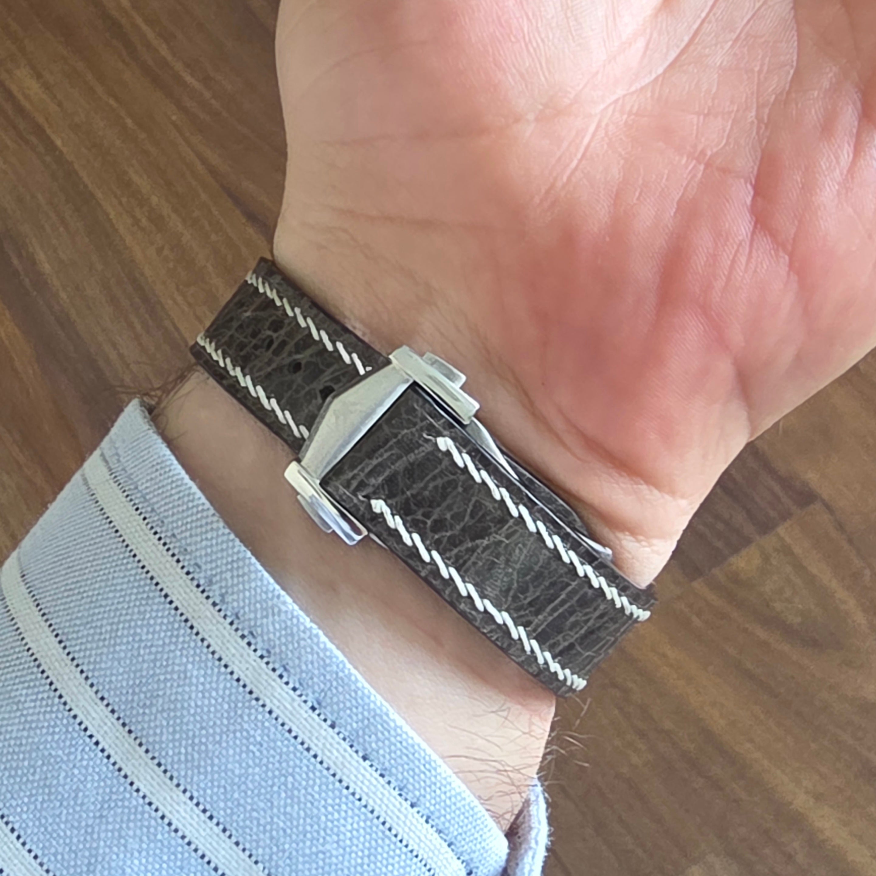 Spanish Style Distressed Leather Strap
