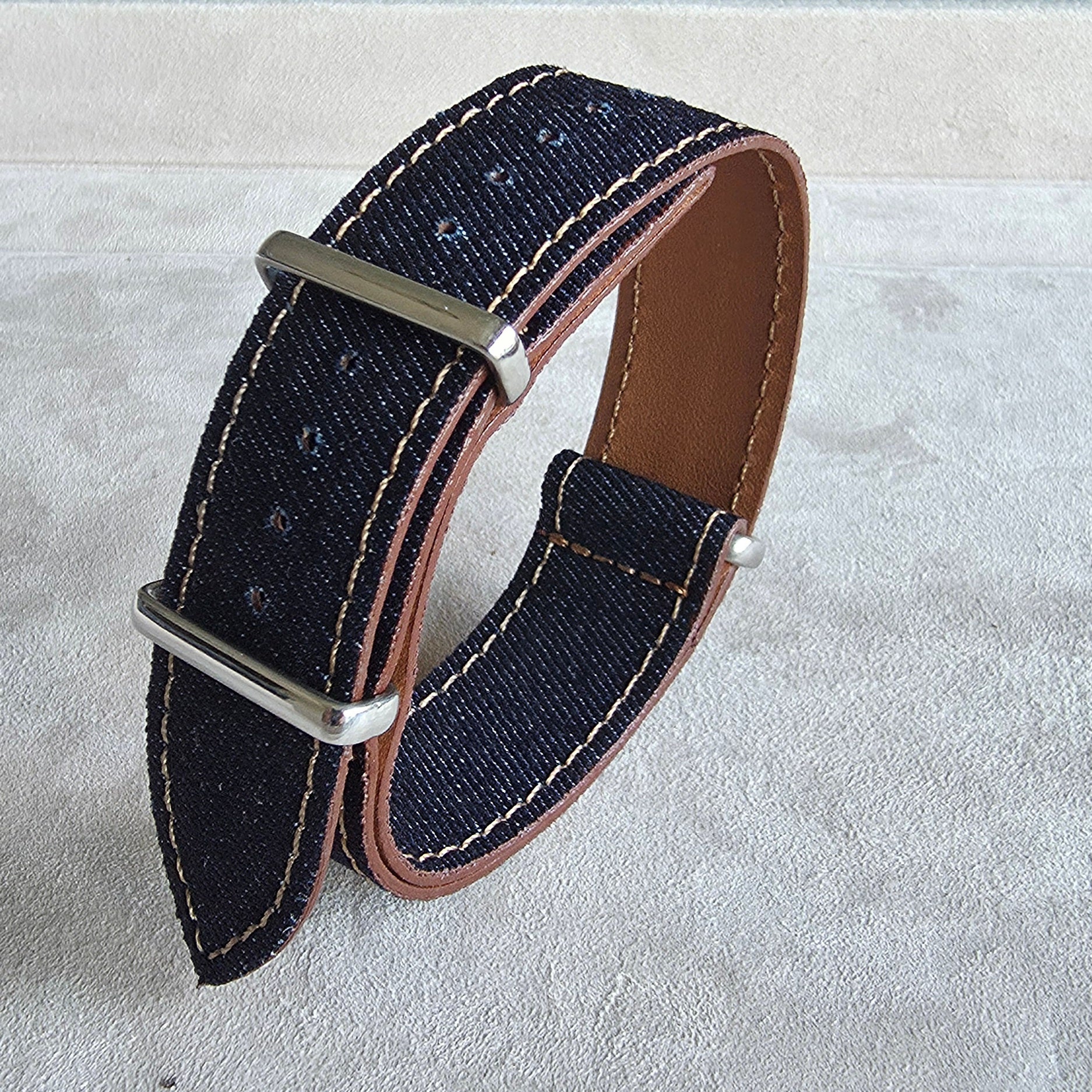 Nato Denim Watch Strap / D. Blue