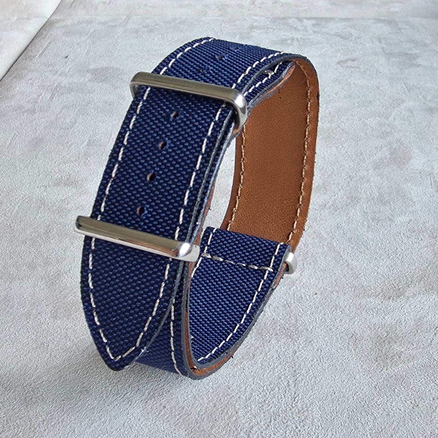 Nato Textile Watch Strap / D. Blue