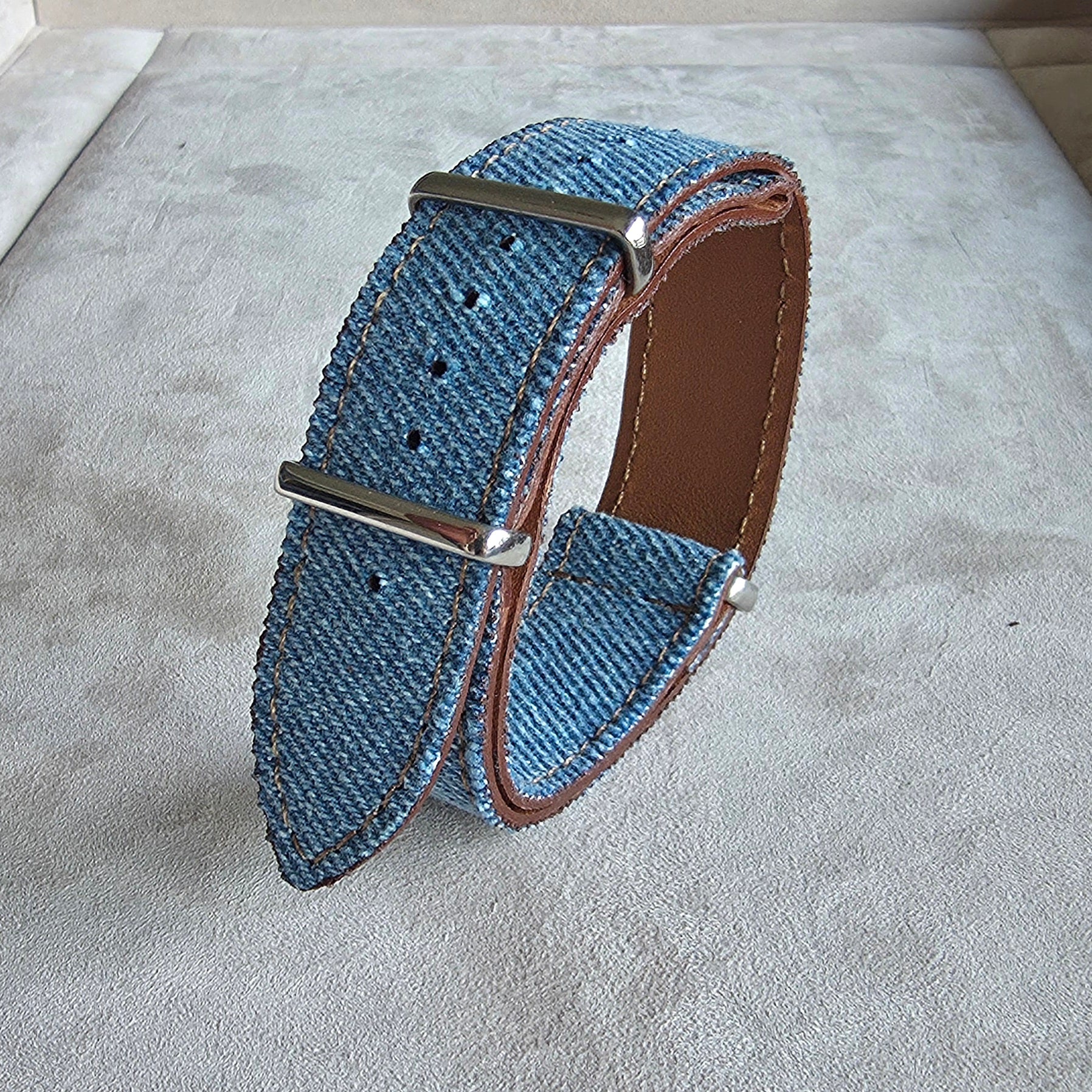 Nato Denim Watch Strap / Blue