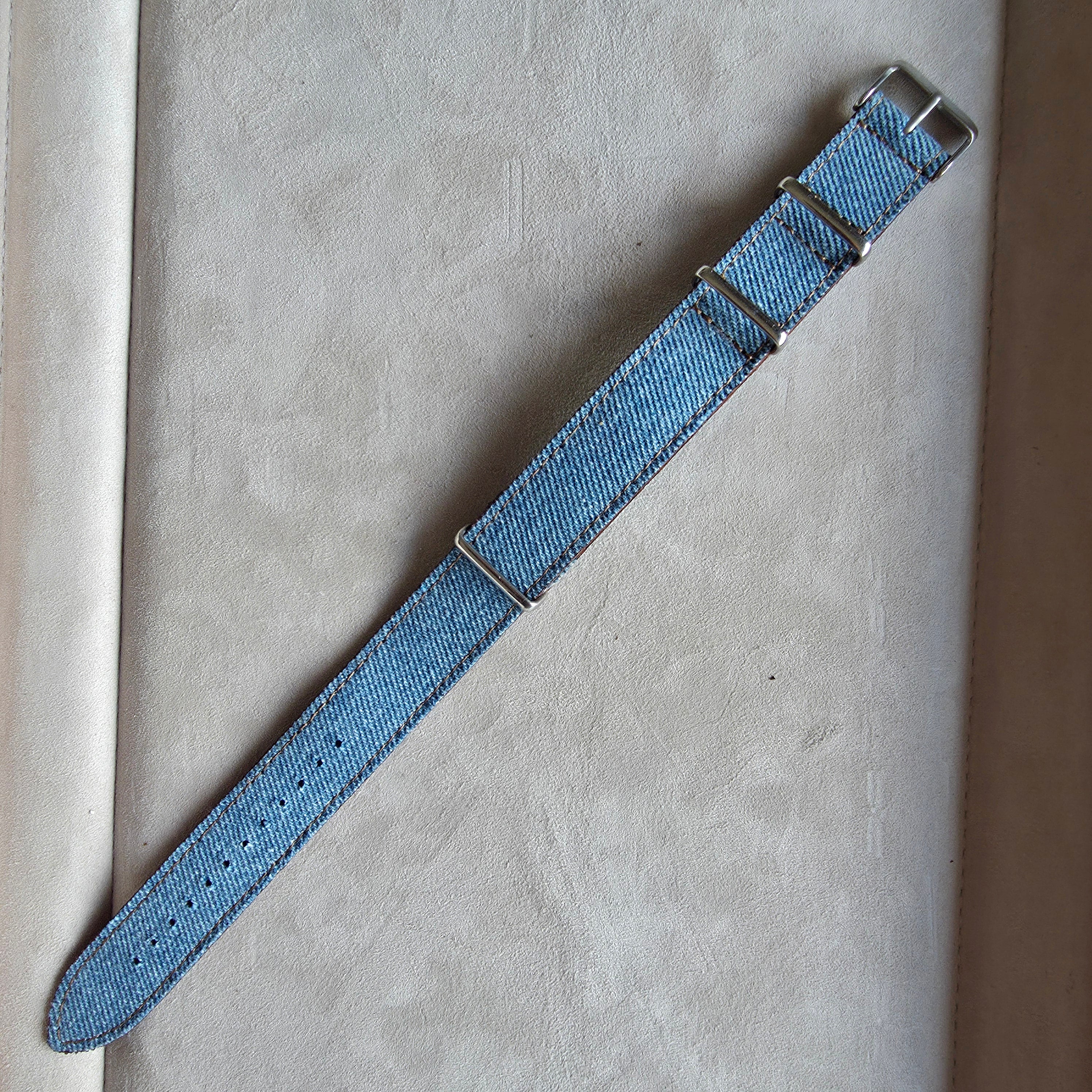 Nato Denim Watch Strap / Blue
