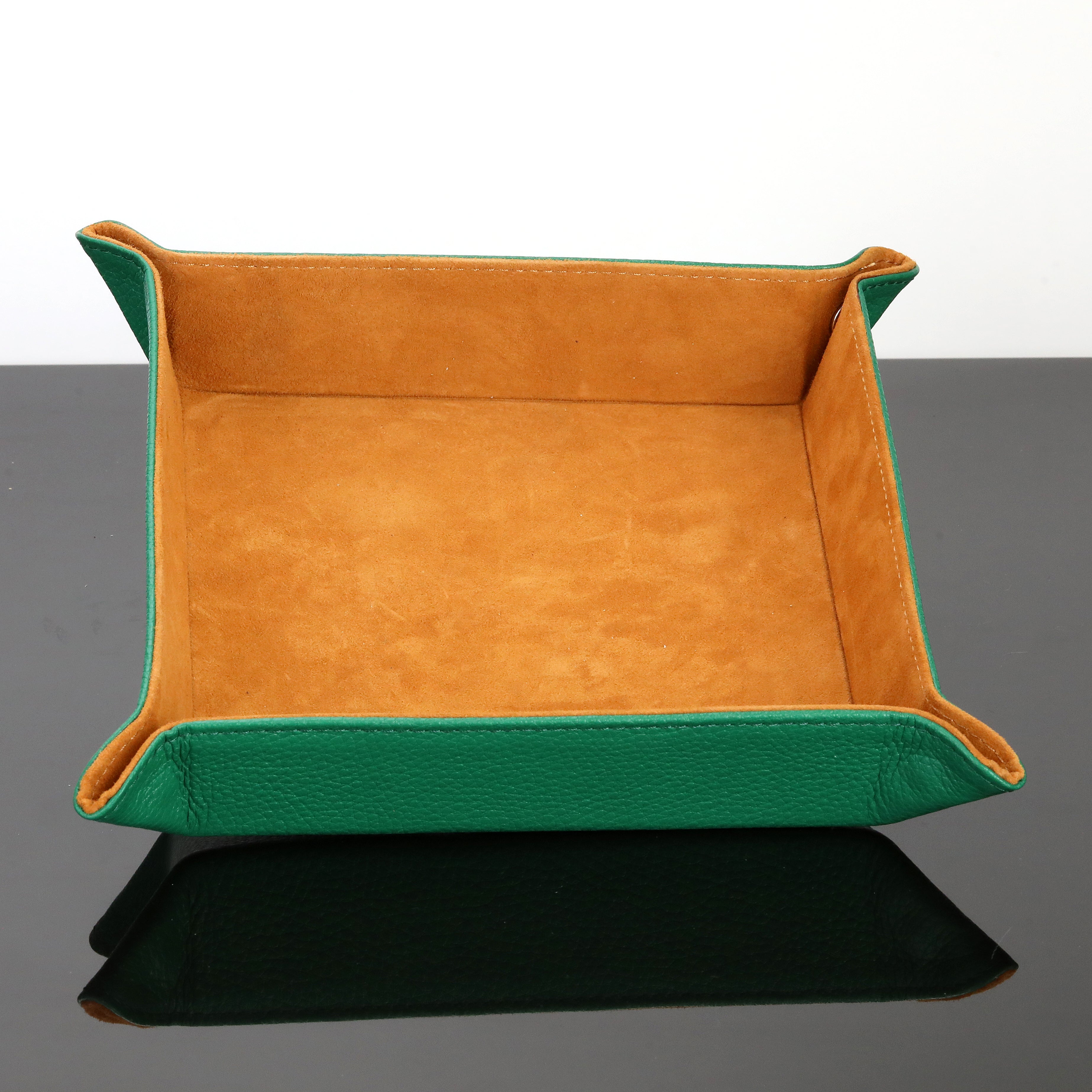 Octavia Leather Vallet Organizer - Green