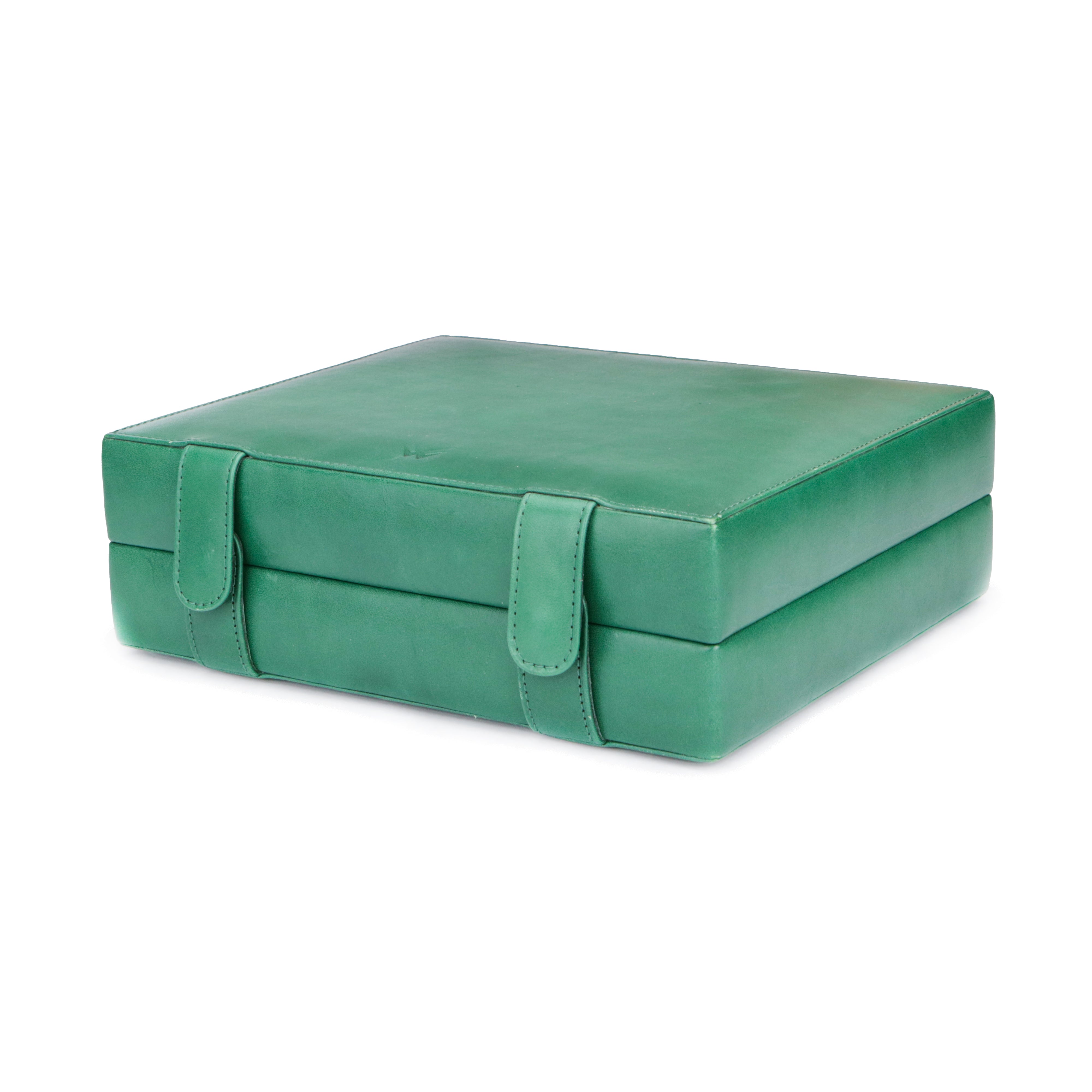 Leather Watch Box for 6 / Green