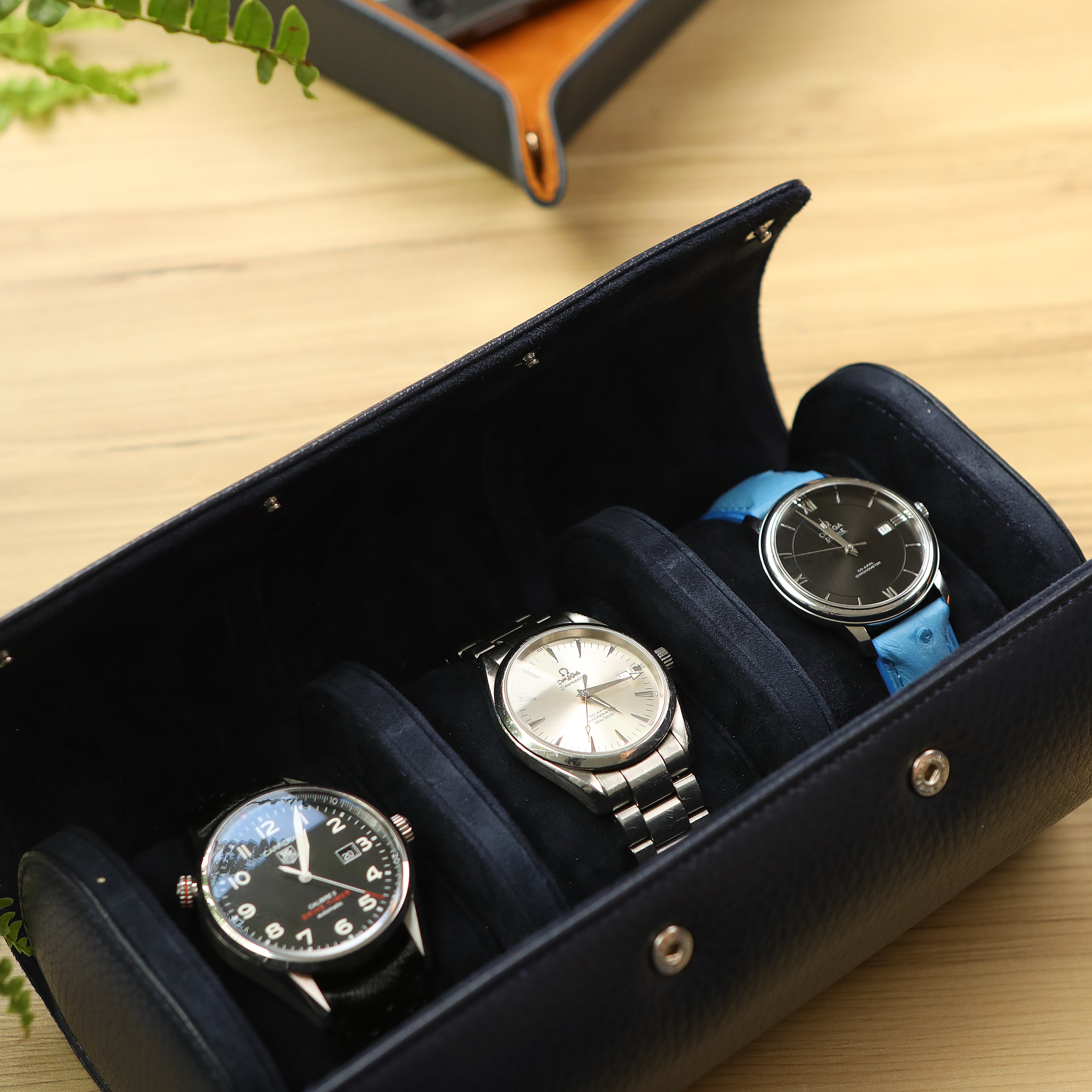 Leather Watch Roll for 3