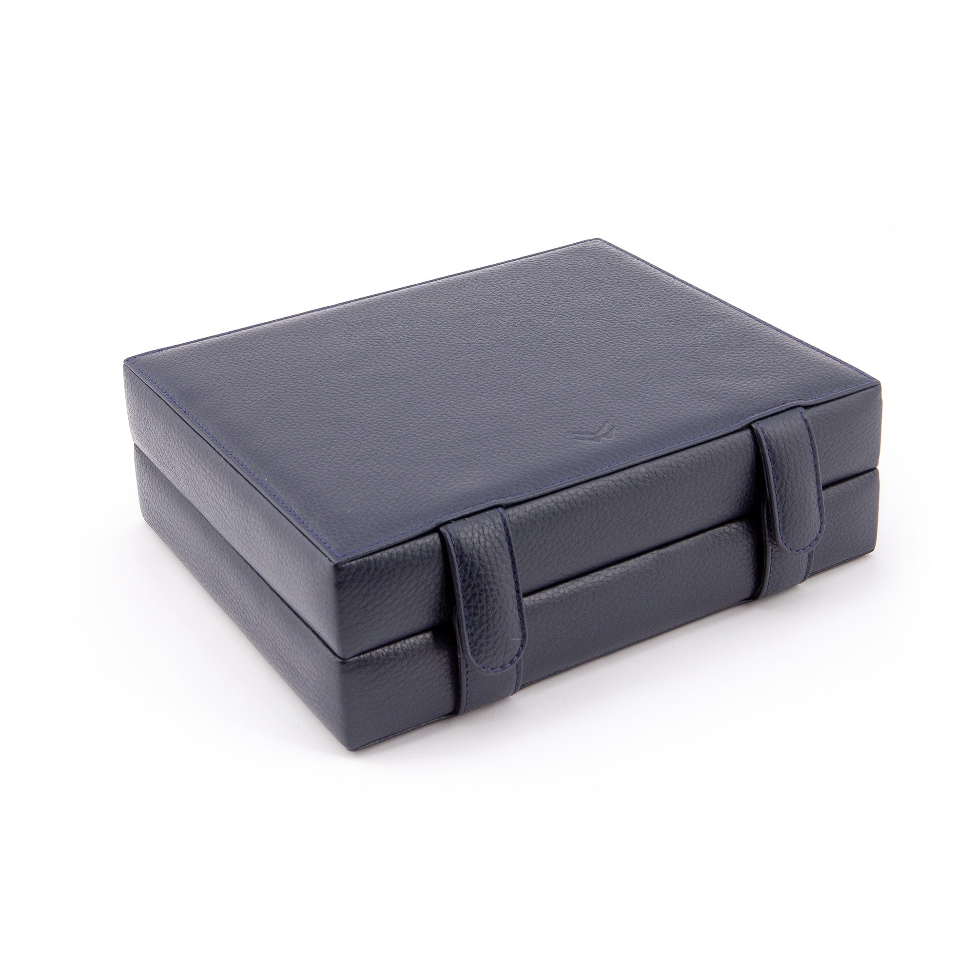 Arca Temporis Leather Watch Box for 6 / D. Blue -Mocha