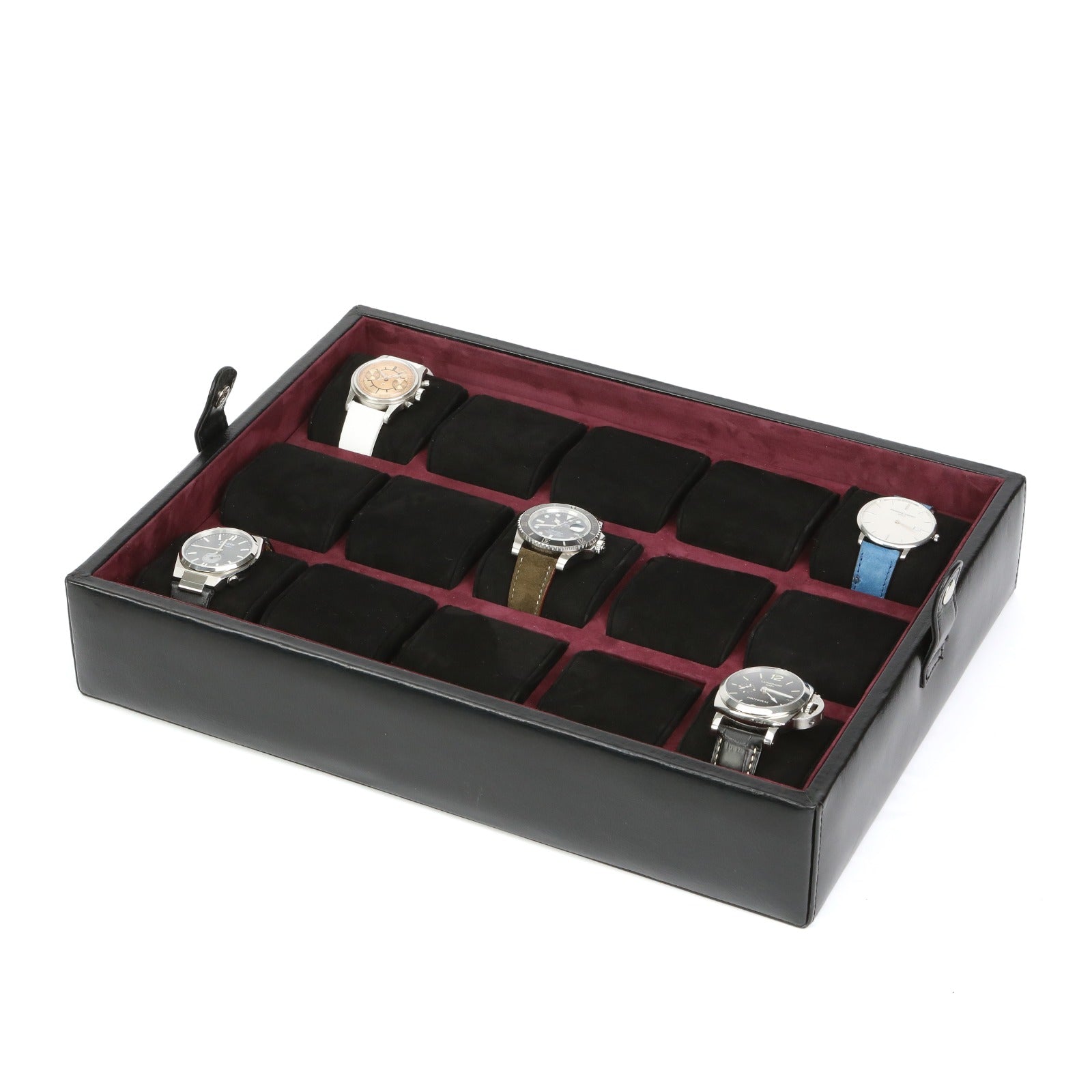 Leather Watch Box for 15  / Black
