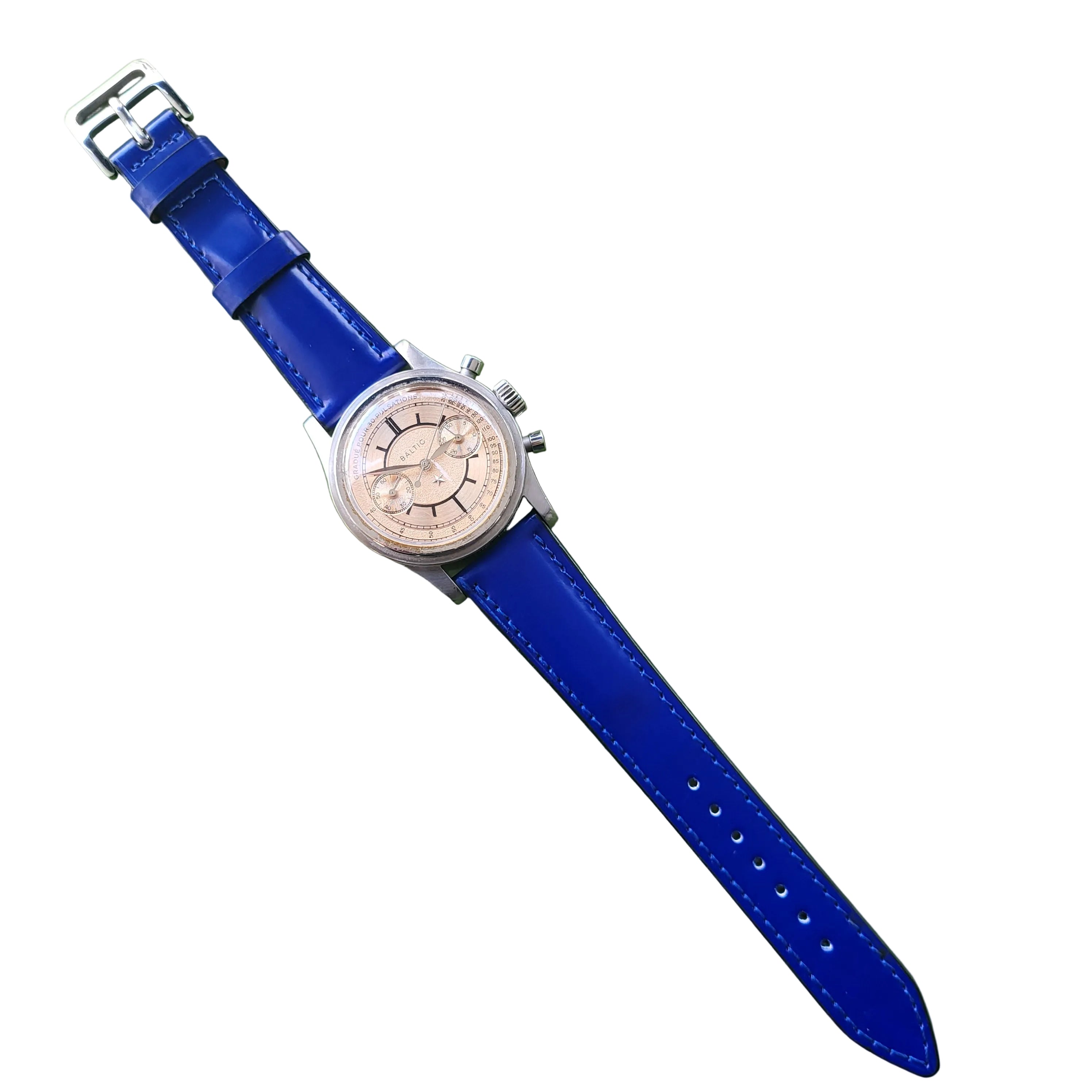 Napa Leather Strap - D. Blue