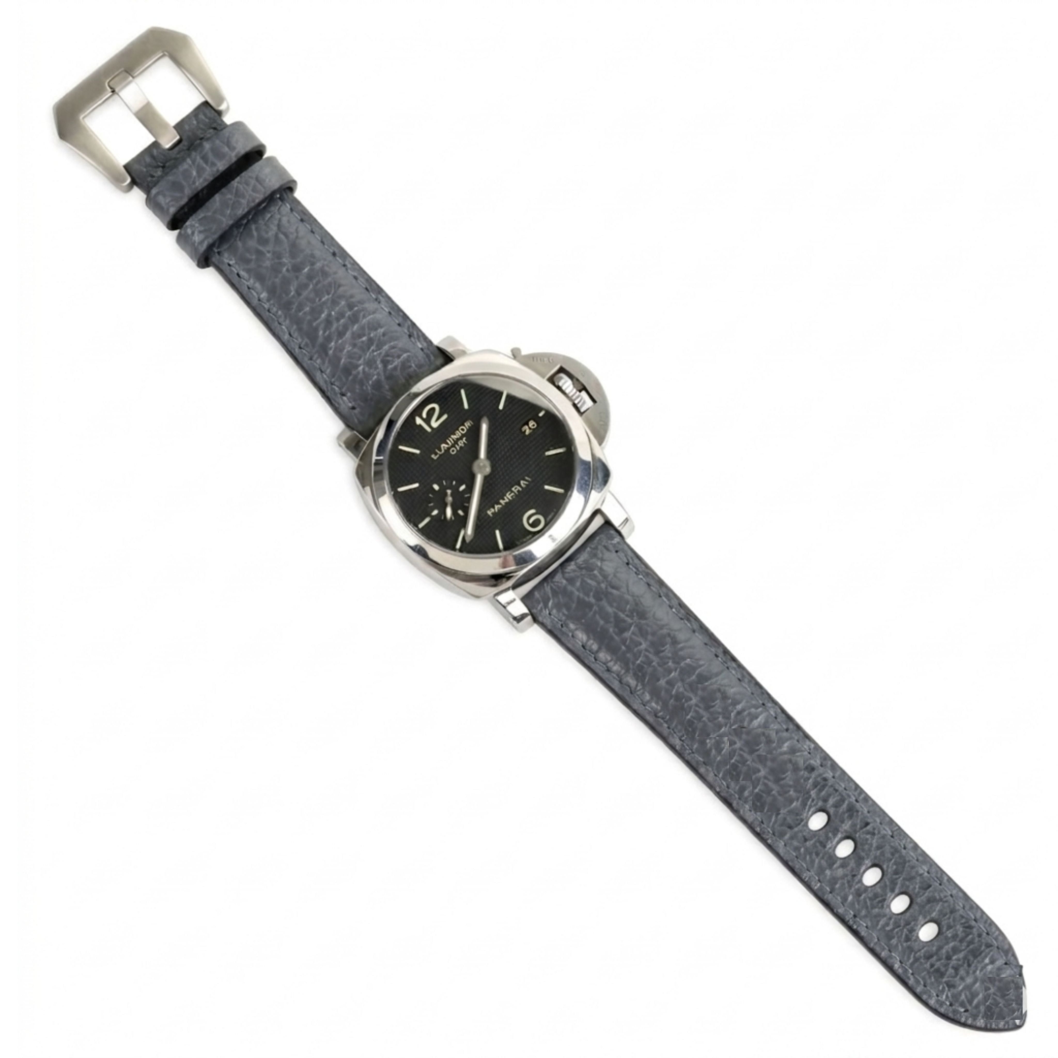 Florentine Series Suede Leather Strap / Grey