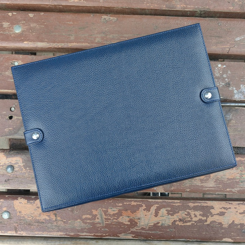 Garde-Temps Leather Watch Box for 15 / Dark Blue