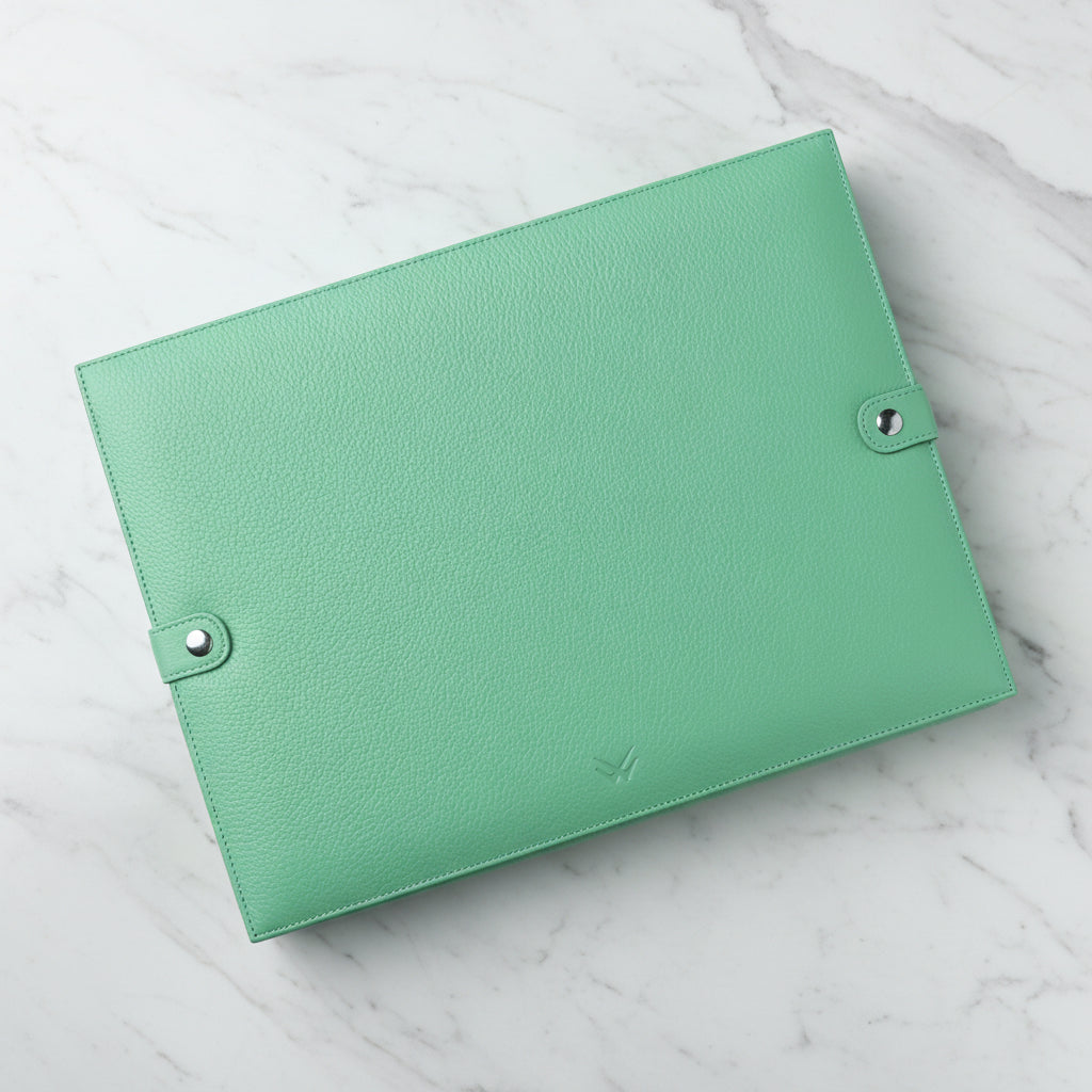 Garde-Temps Leather Watch Box for 15 / Green