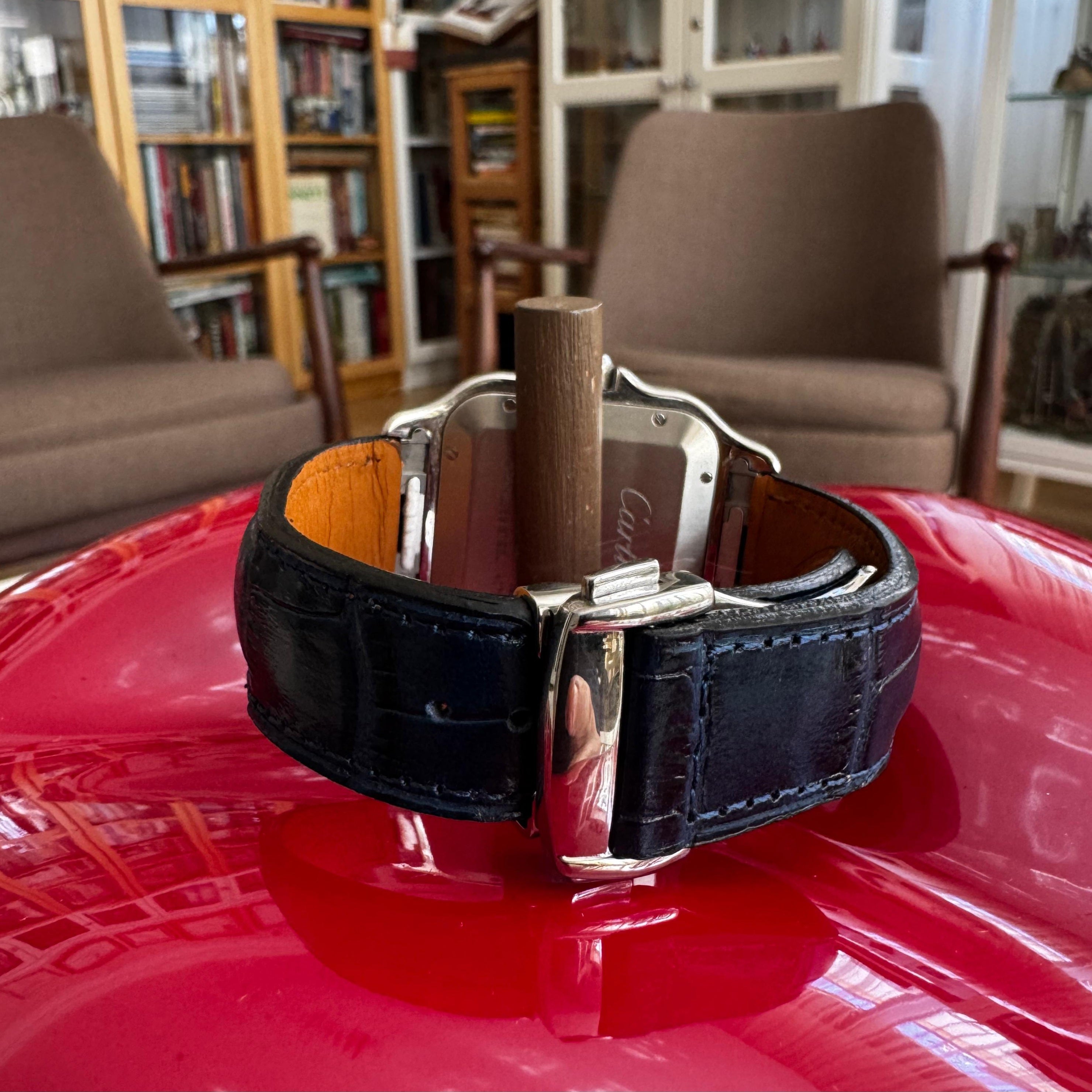 Cartier Santos Compatible Leather Watch Strap