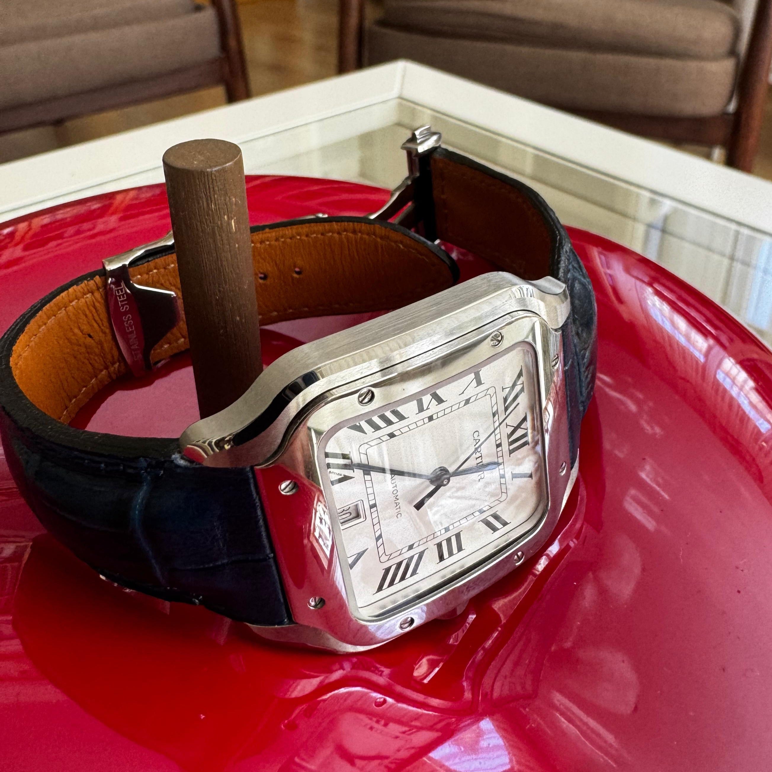 Cartier Santos Compatible Leather Watch Strap