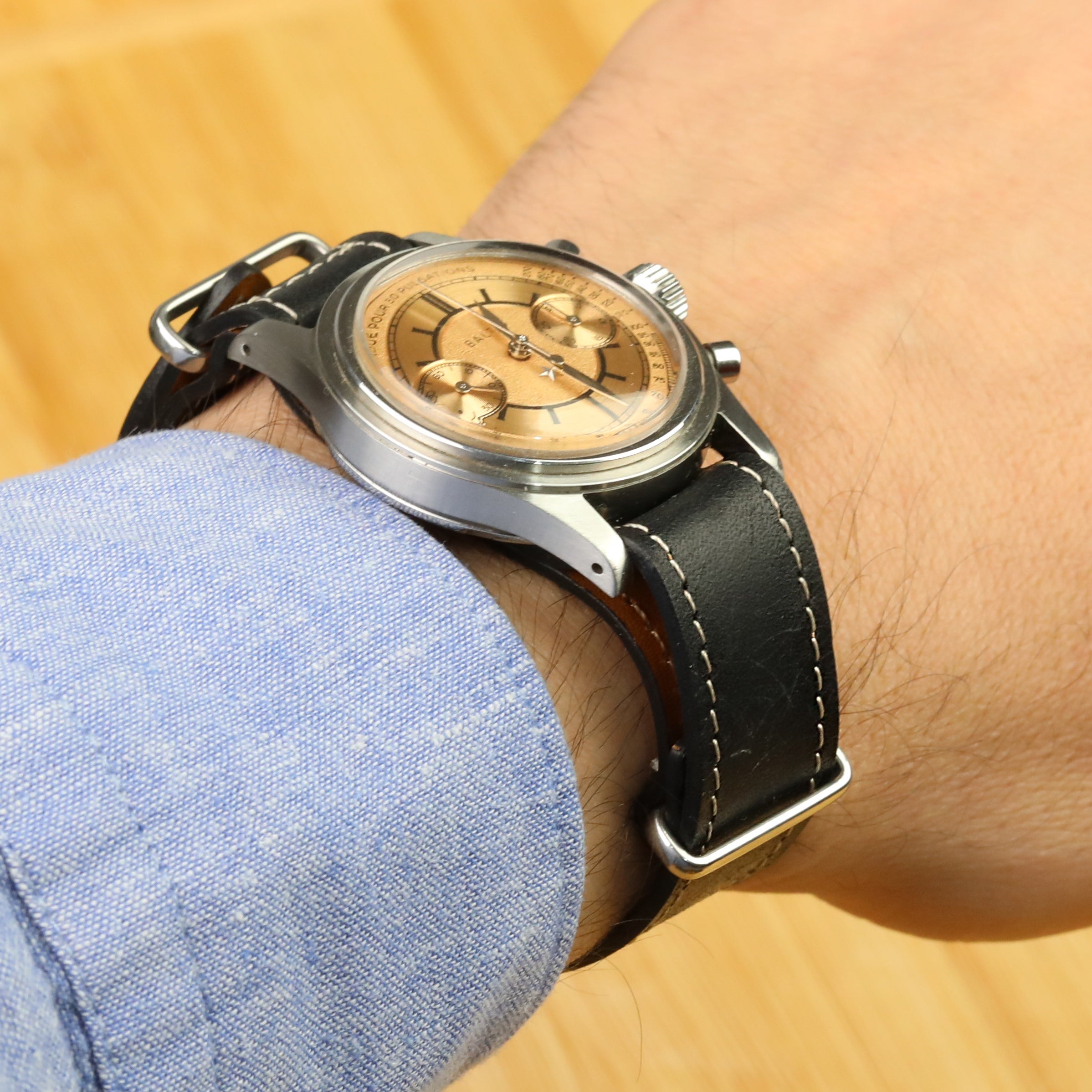 Nato Leather Watch Strap