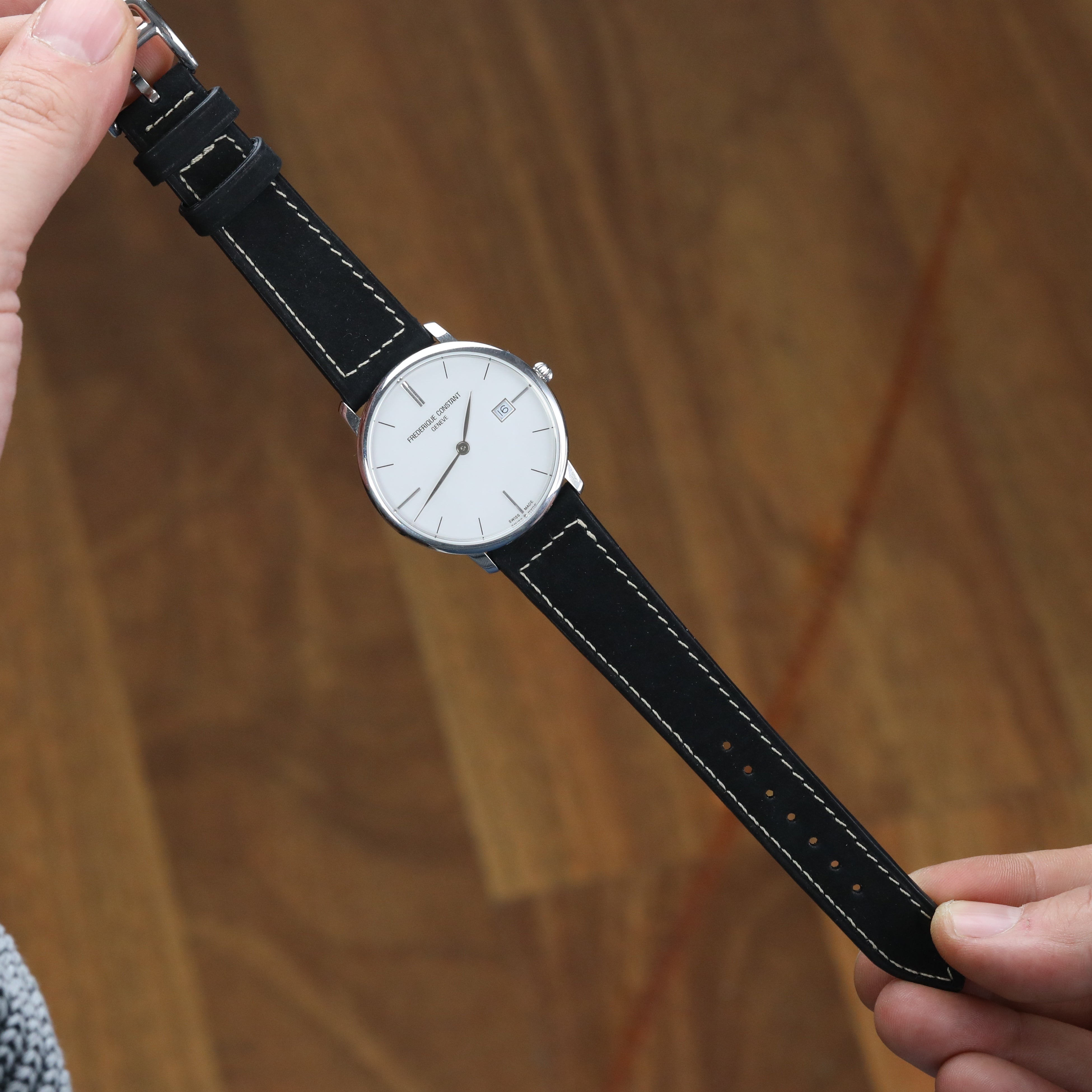 Nubuck Leather Strap - Black