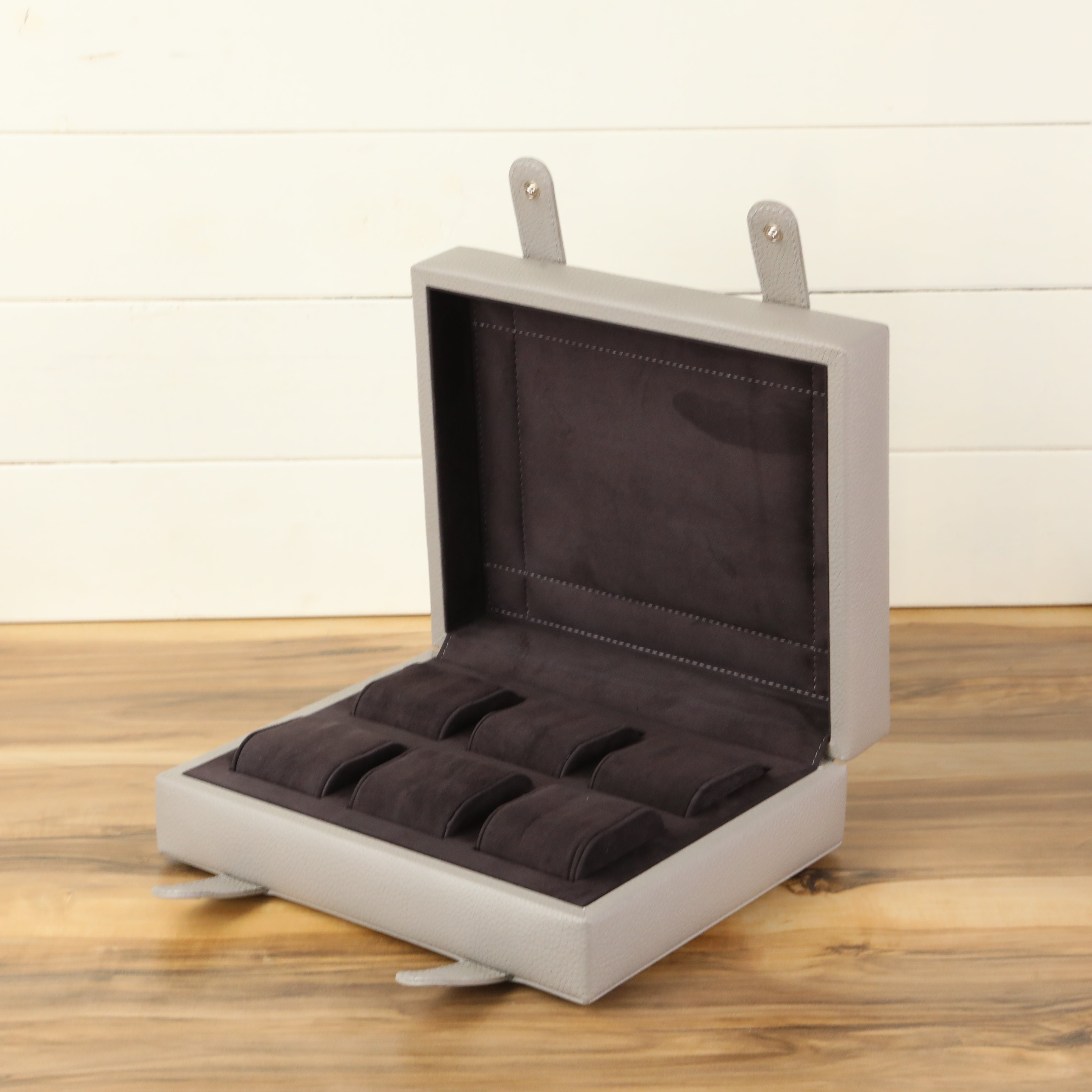 Arca Temporis Leather Watch Box for 6 /  Anthracite