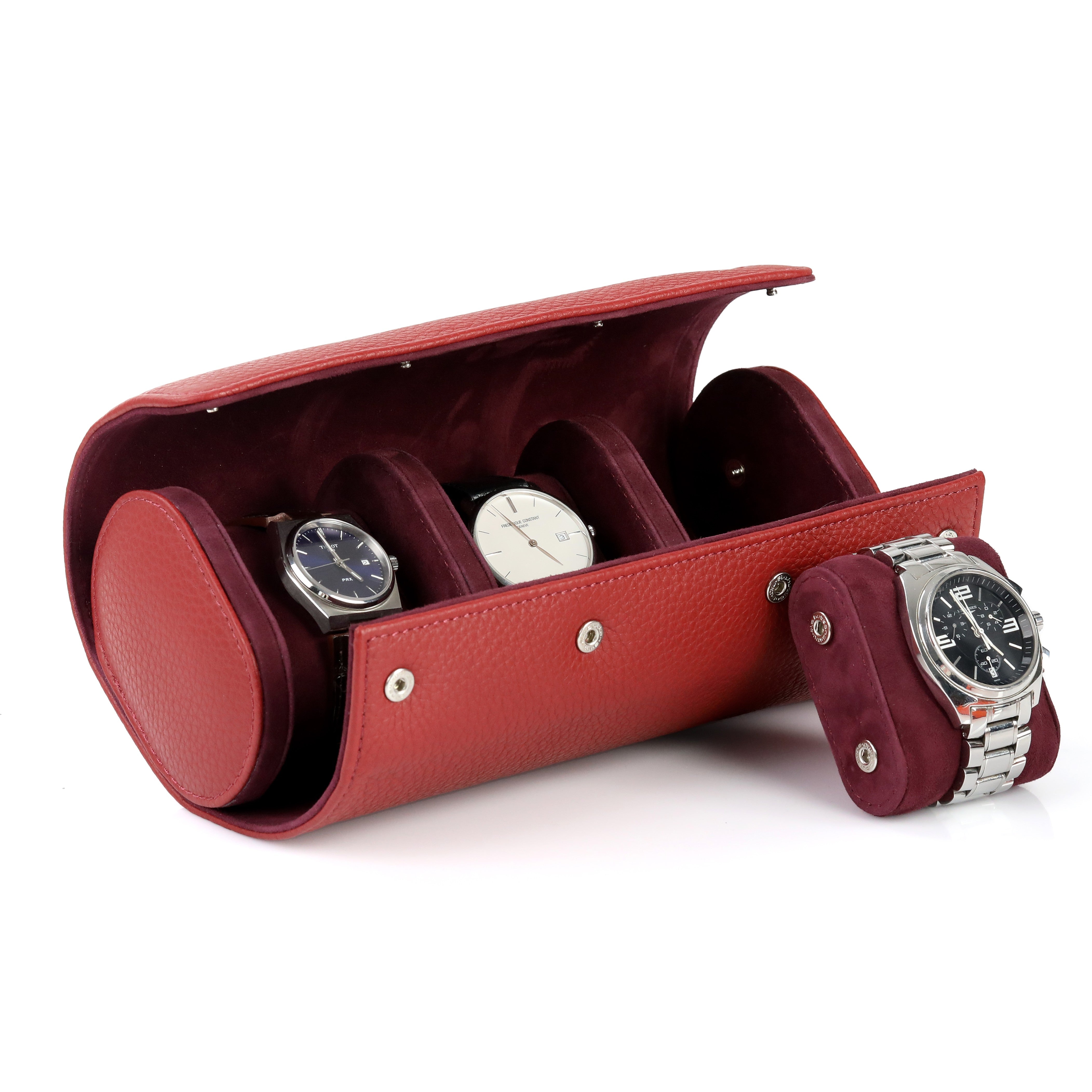 Angora Watch Roll for 3 - Red