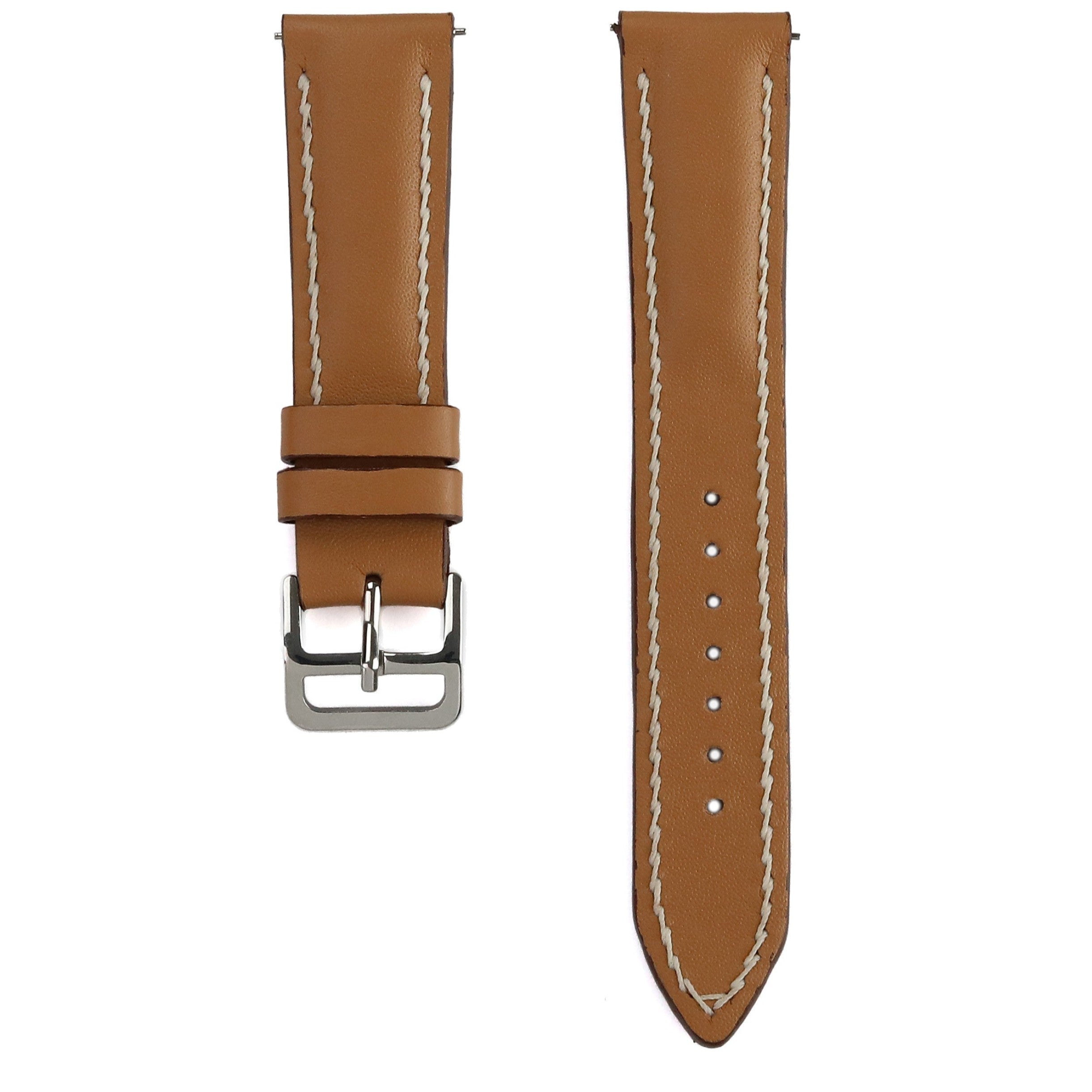 Spanish Style Leather Strap - Taupe