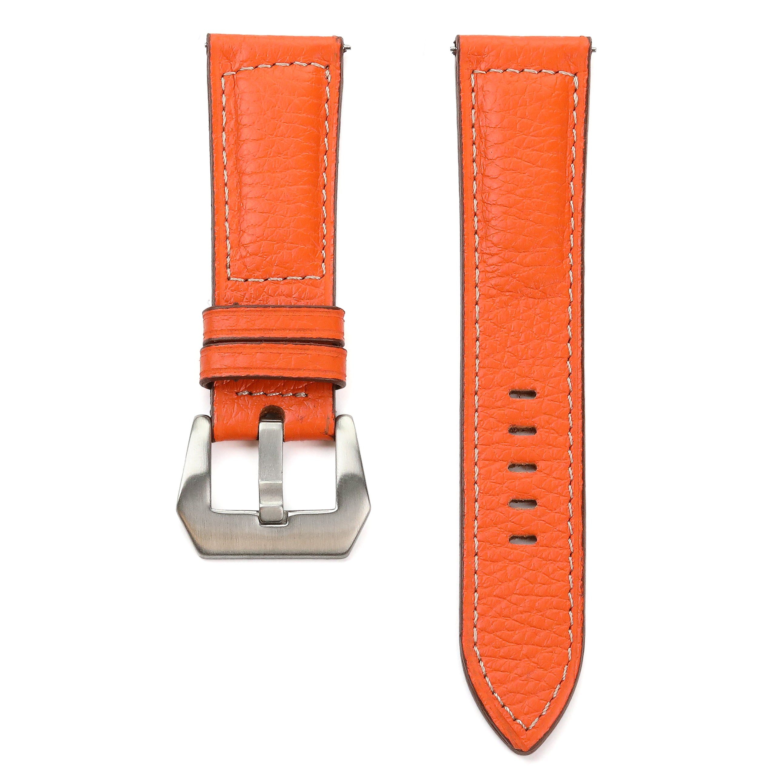 Florentine Series Suede Leather Strap / Orange