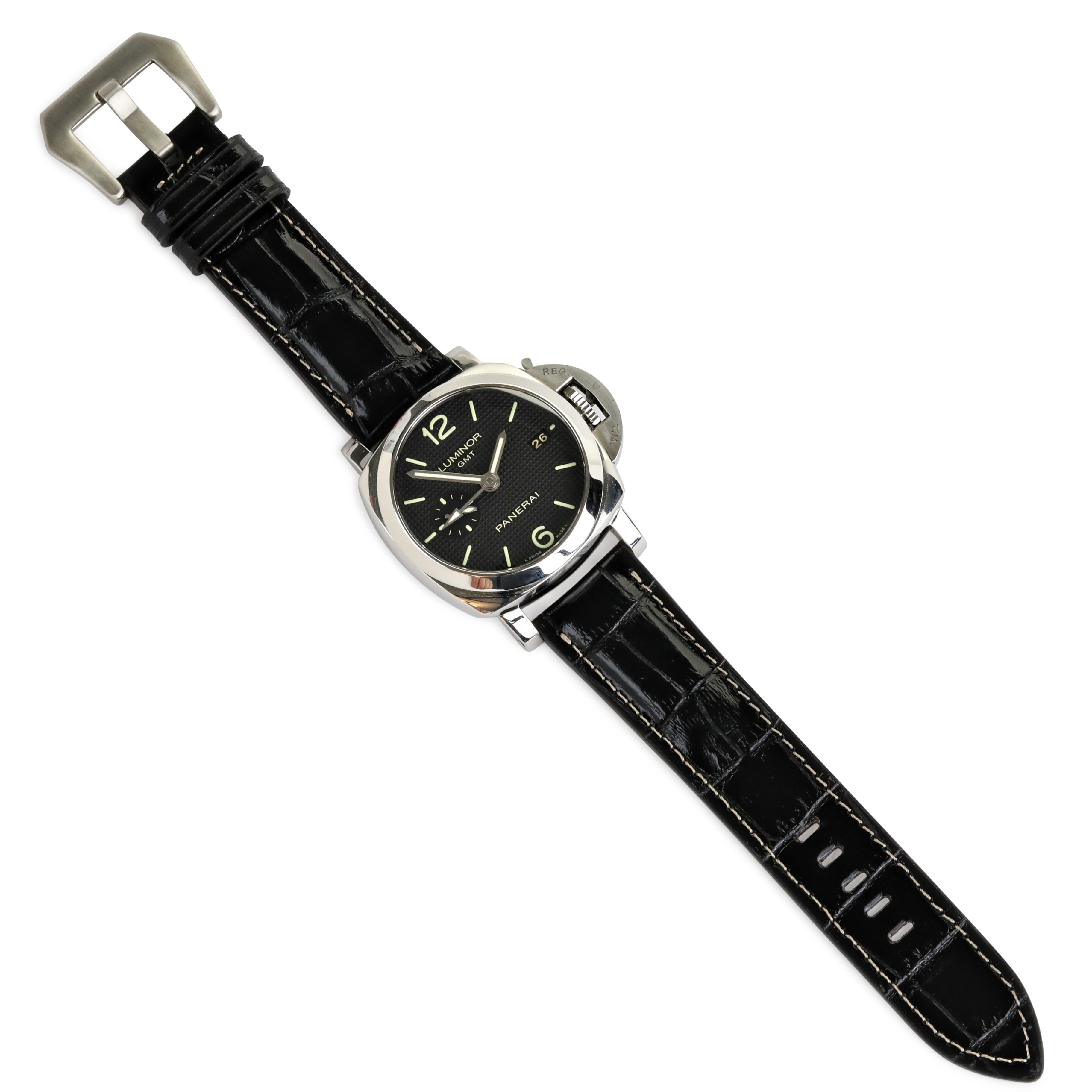 Florentine Series Suede Leather Strap / Black
