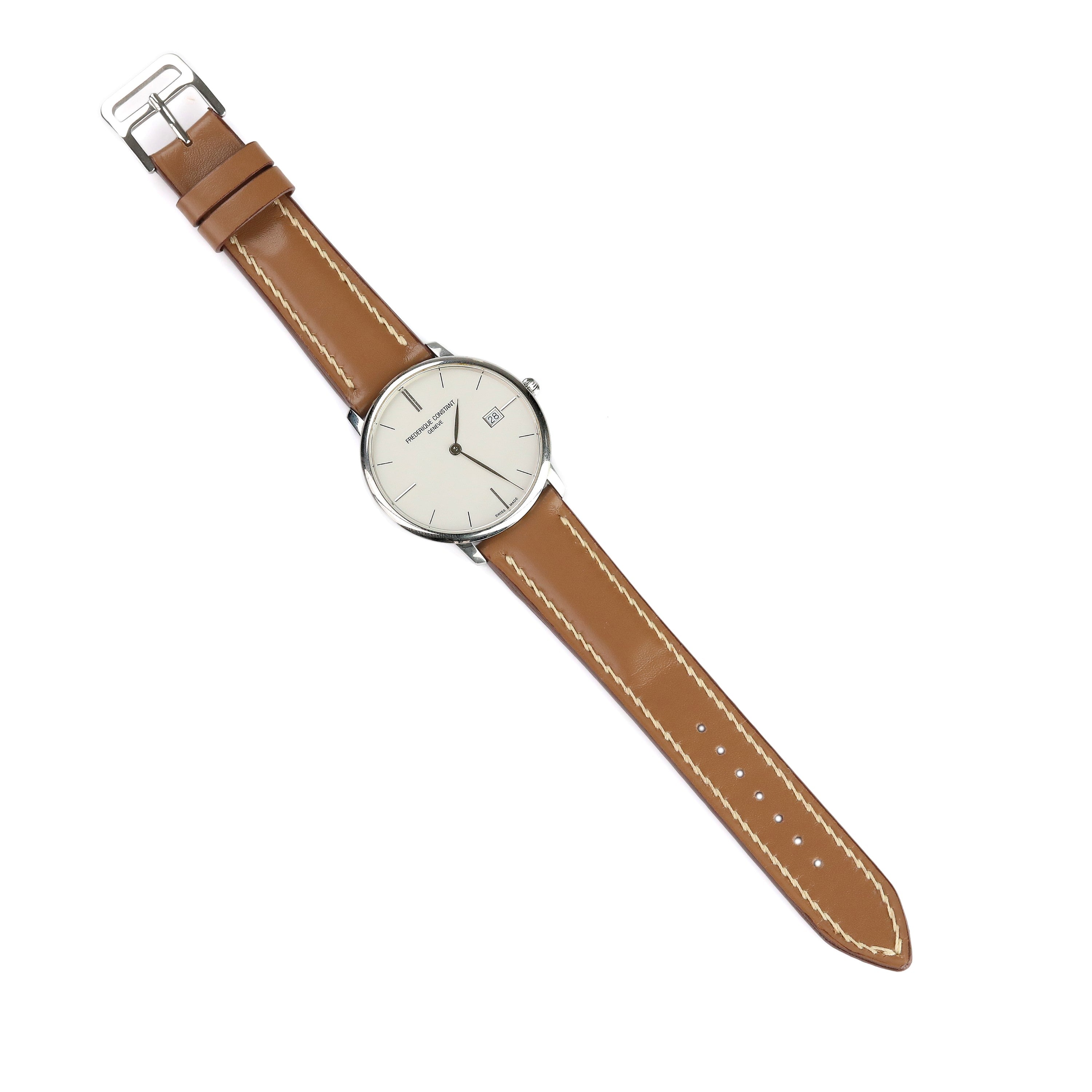 Spanish Style Leather Strap - Taupe