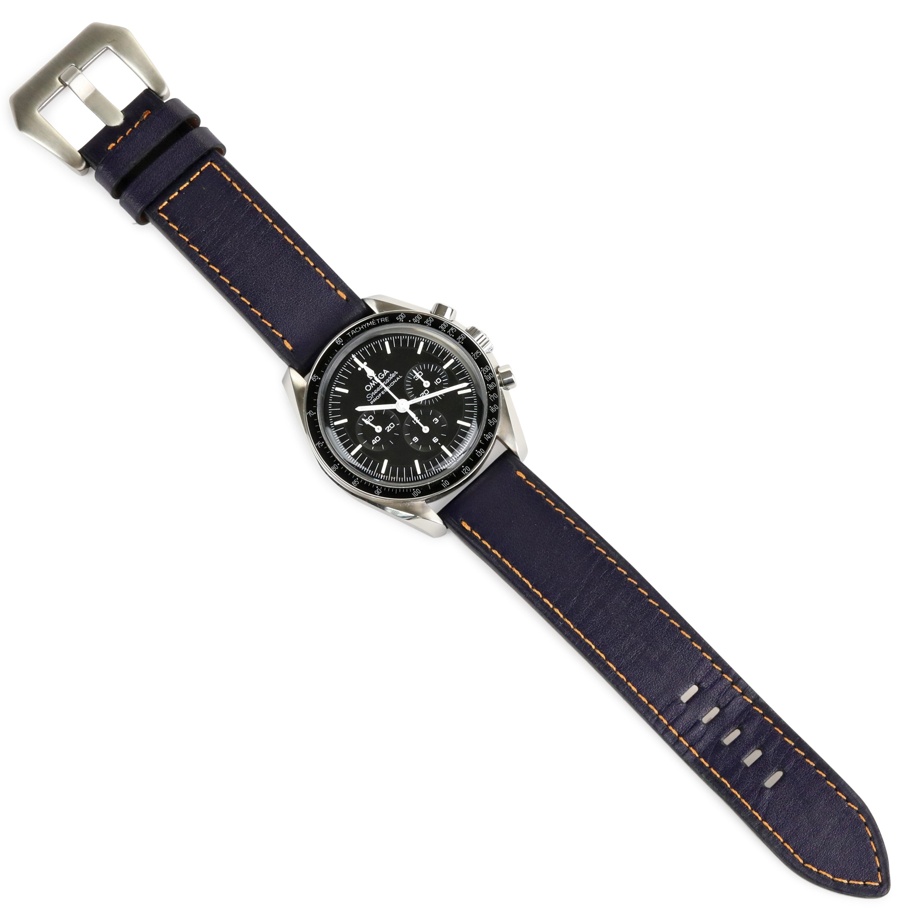 Florentine Series Leather Strap / D. Blue