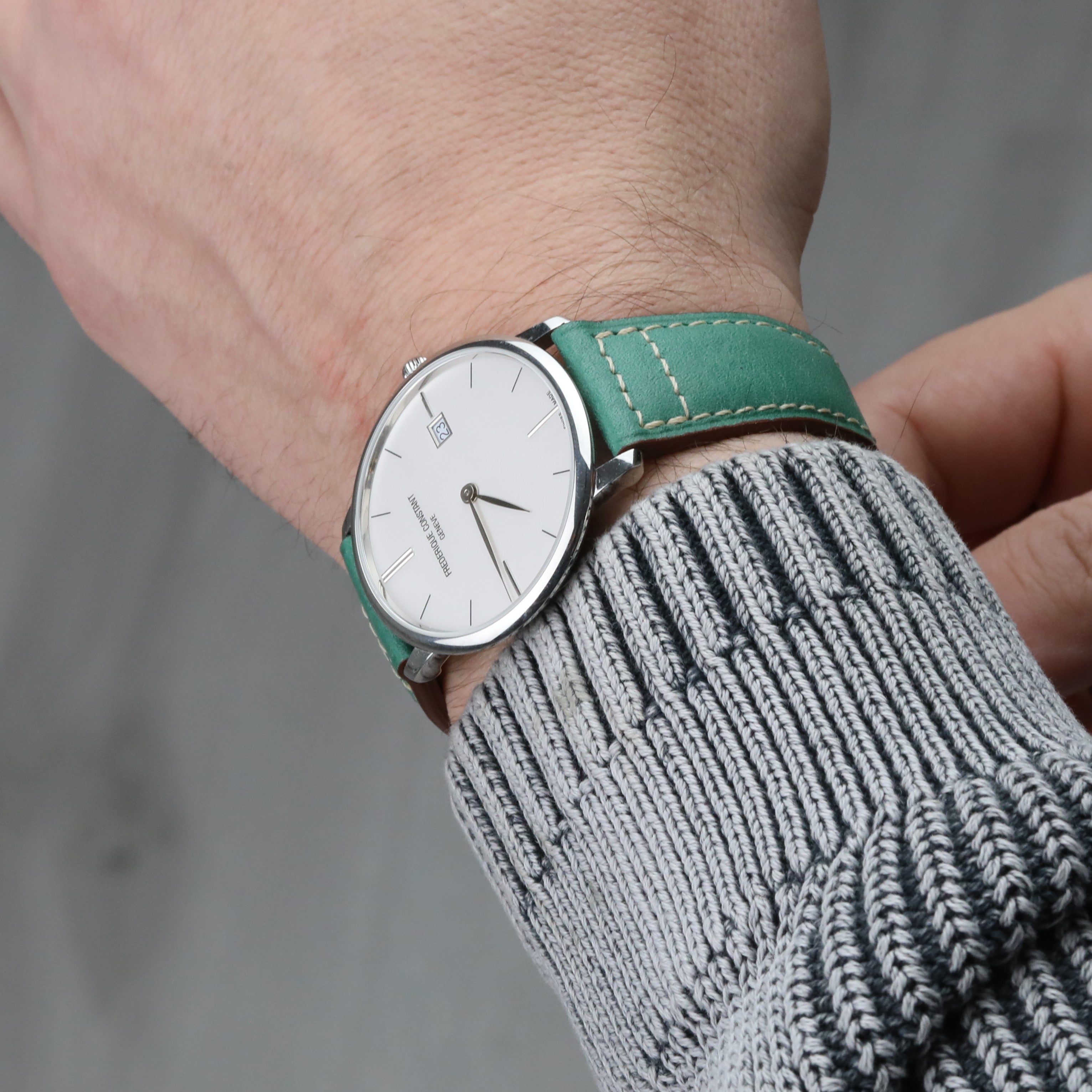 Pueblo Leather Watch Strap - Green