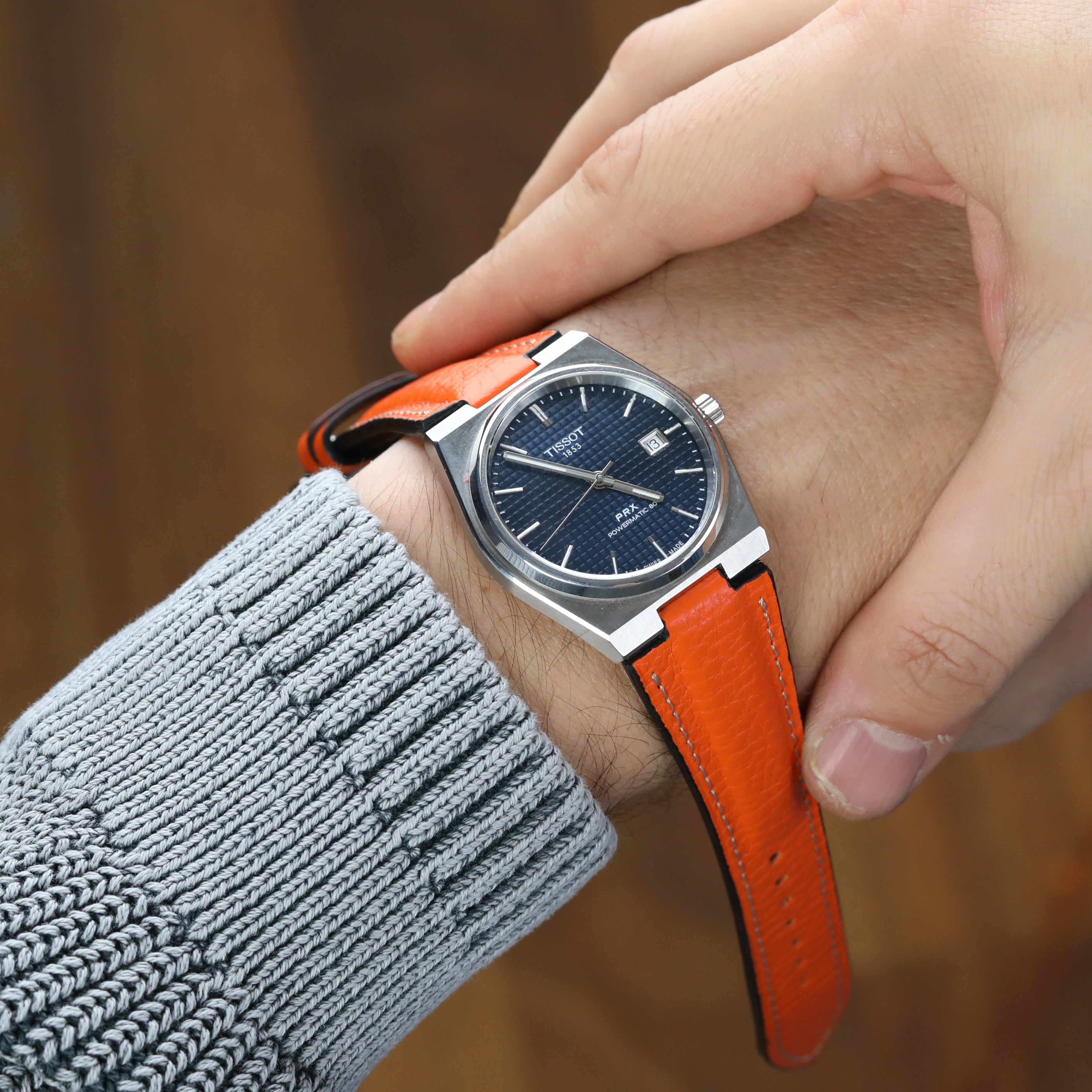 Prx Leather Strap - Orange