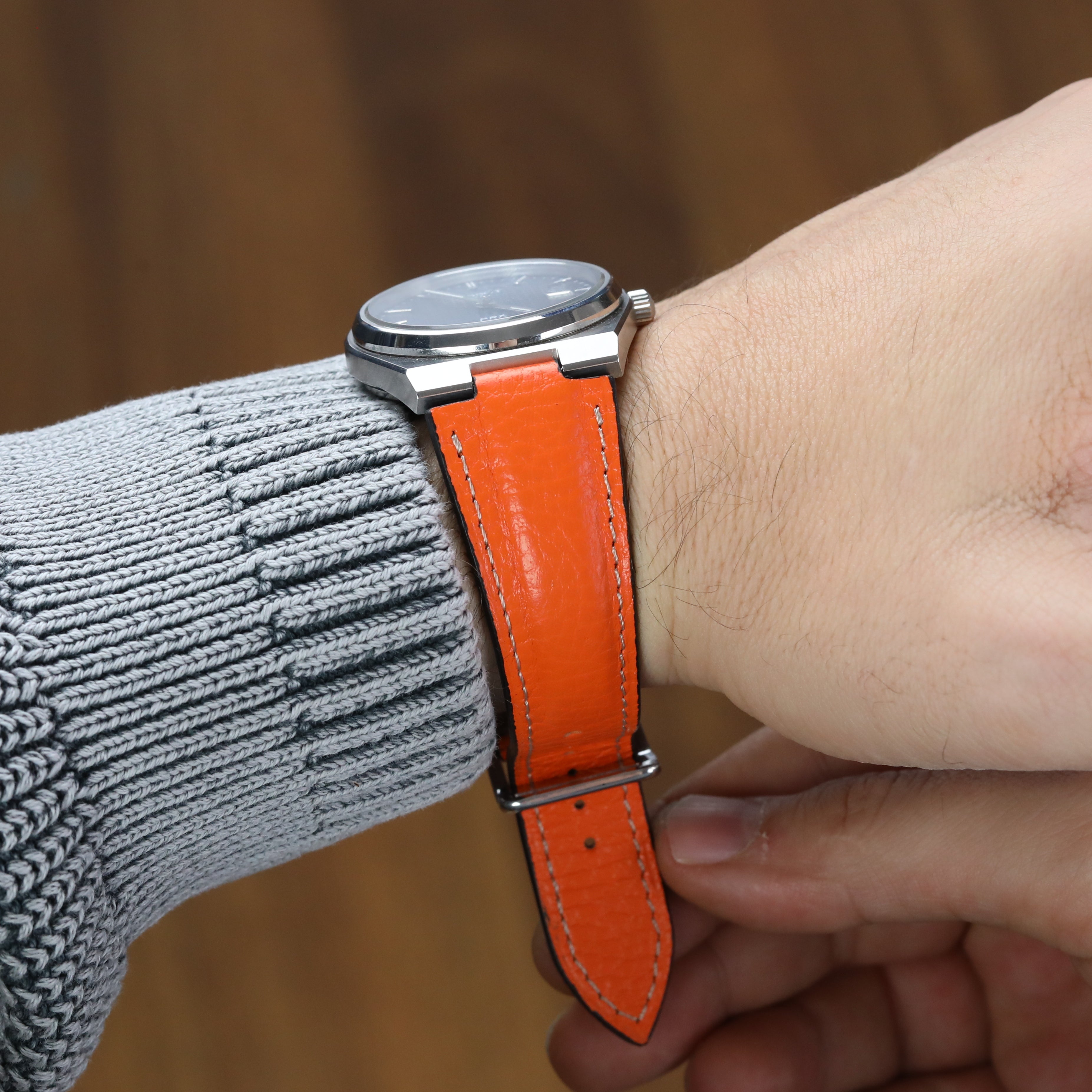 Prx Leather Strap - Orange