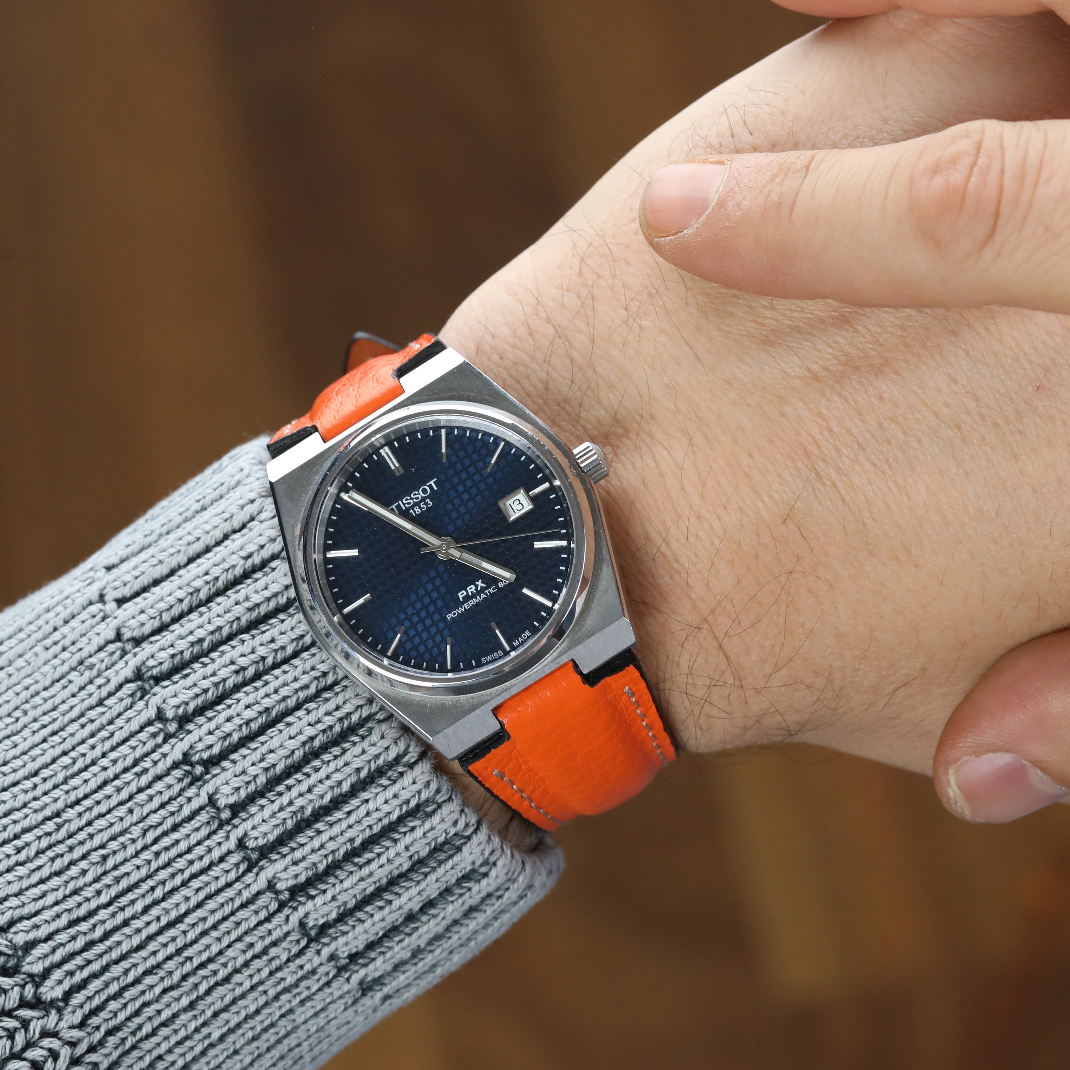 Prx Leather Strap - Orange