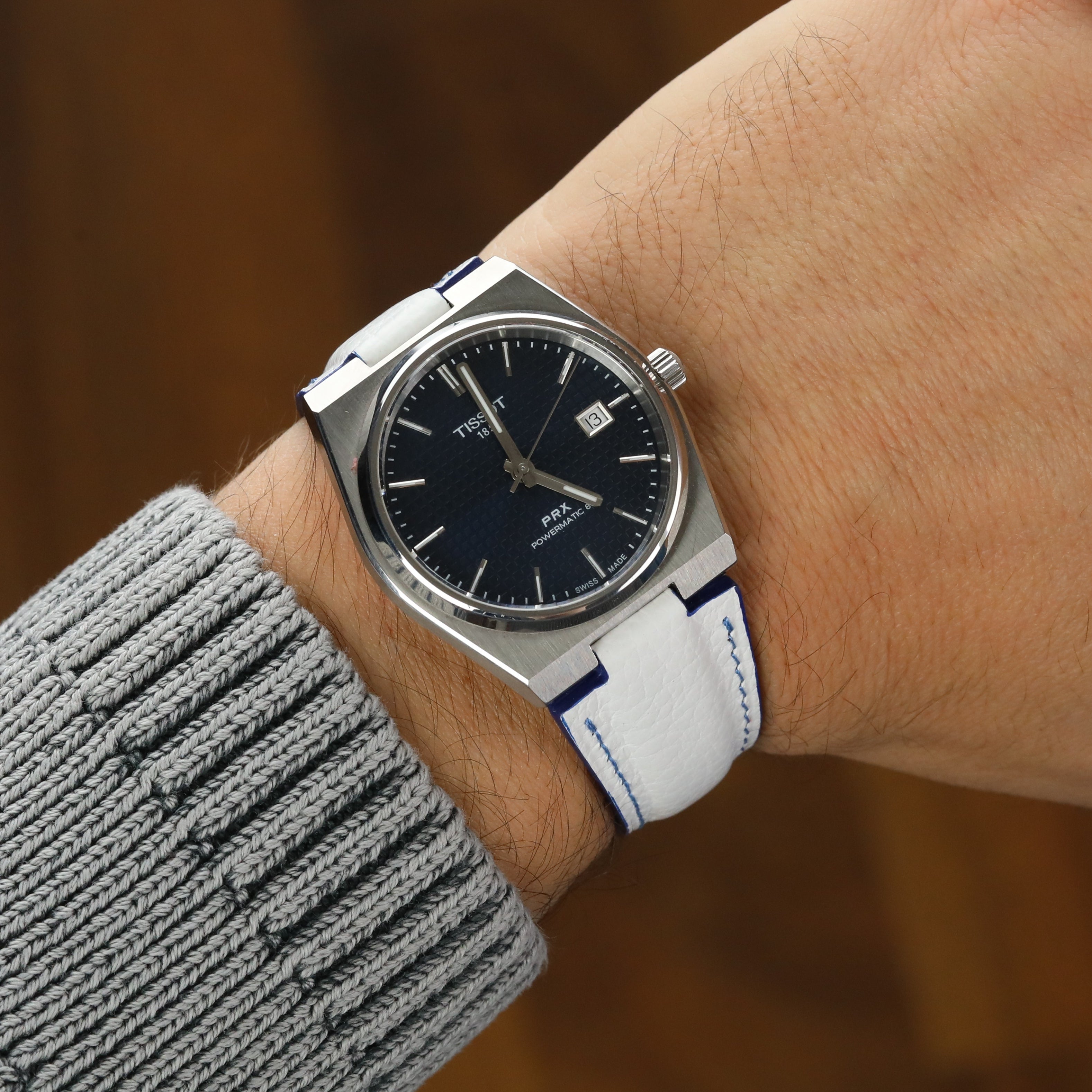 Prx Leather Strap - White