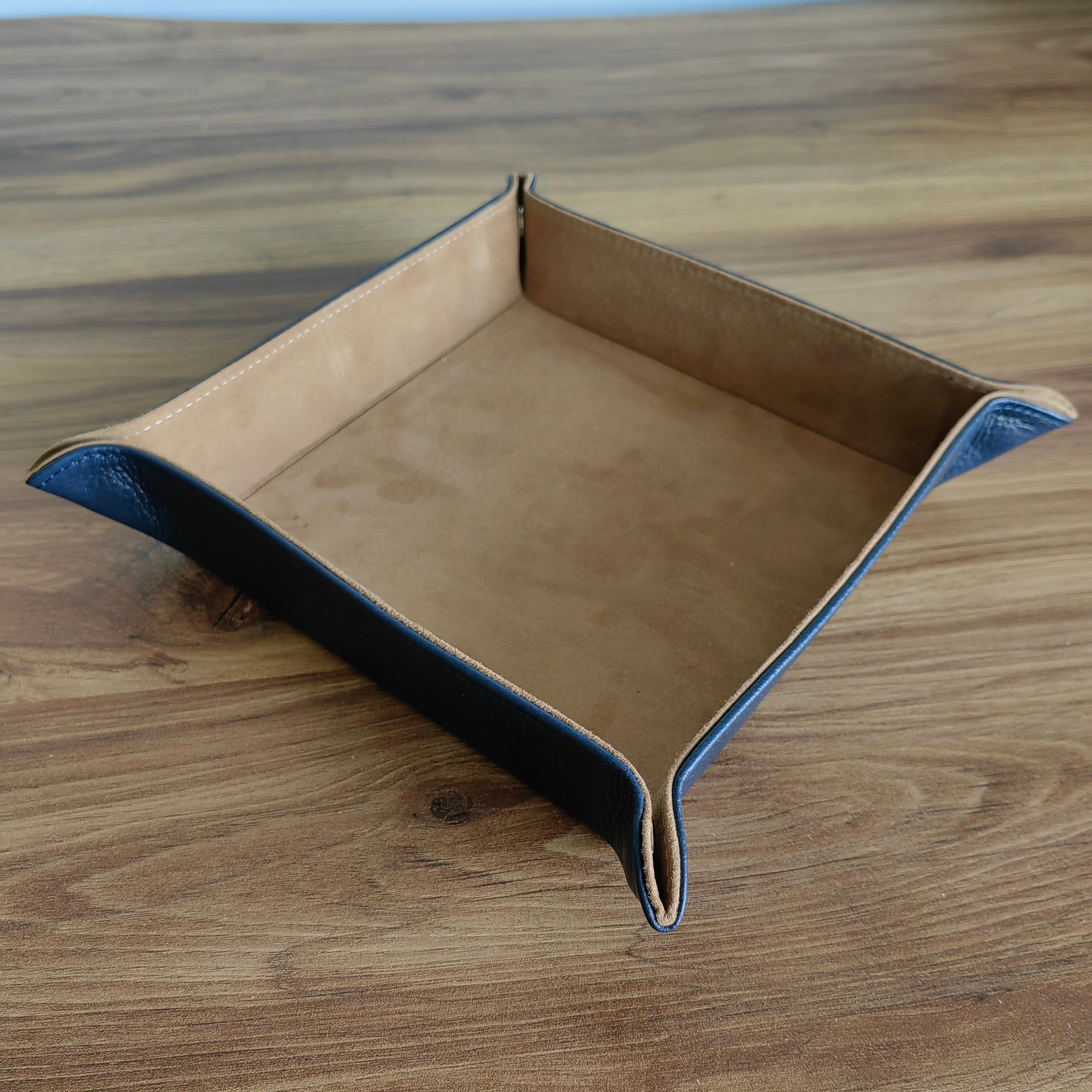 Octavia Leather Vallet Organizer - D. Blue