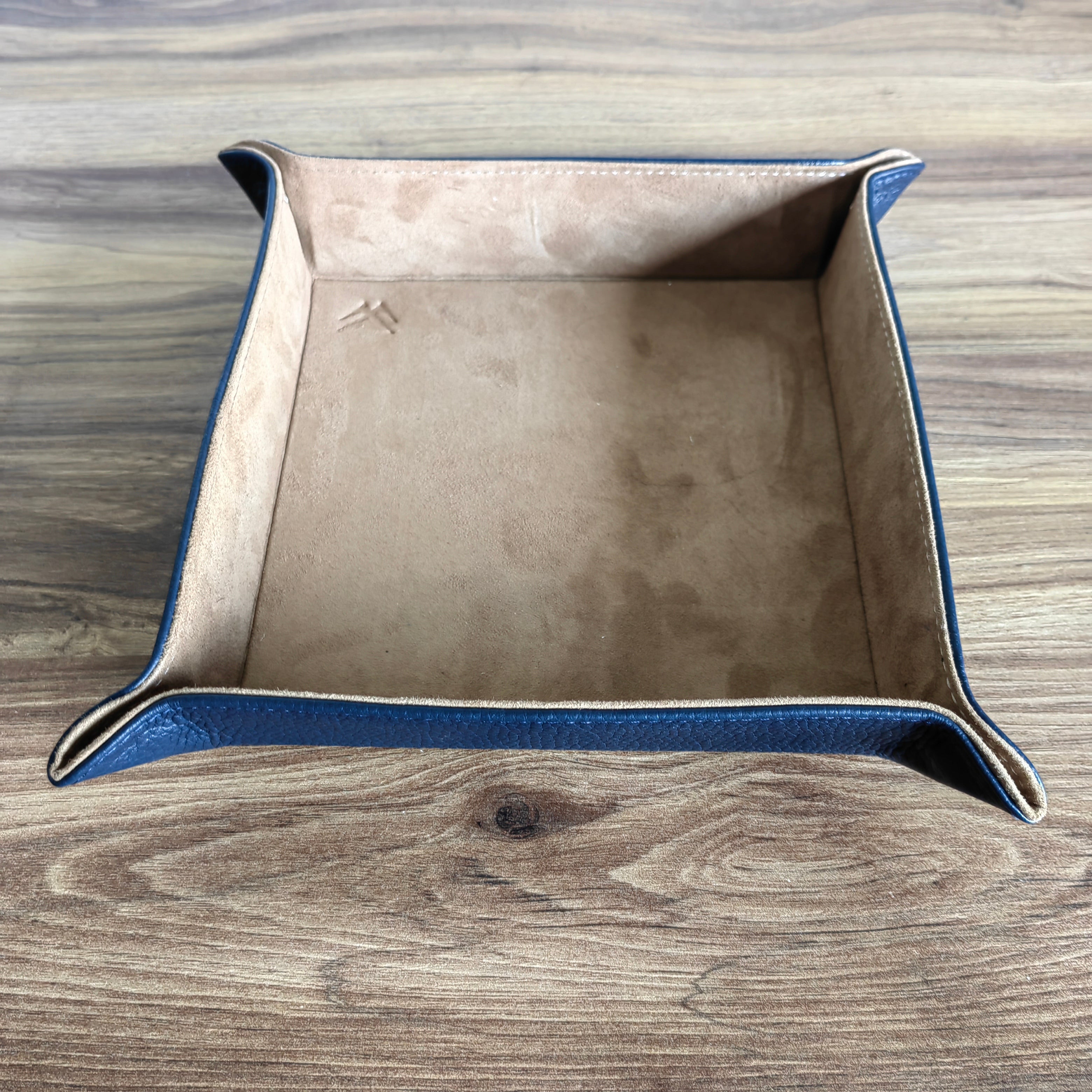 Octavia Leather Vallet Organizer - D. Blue