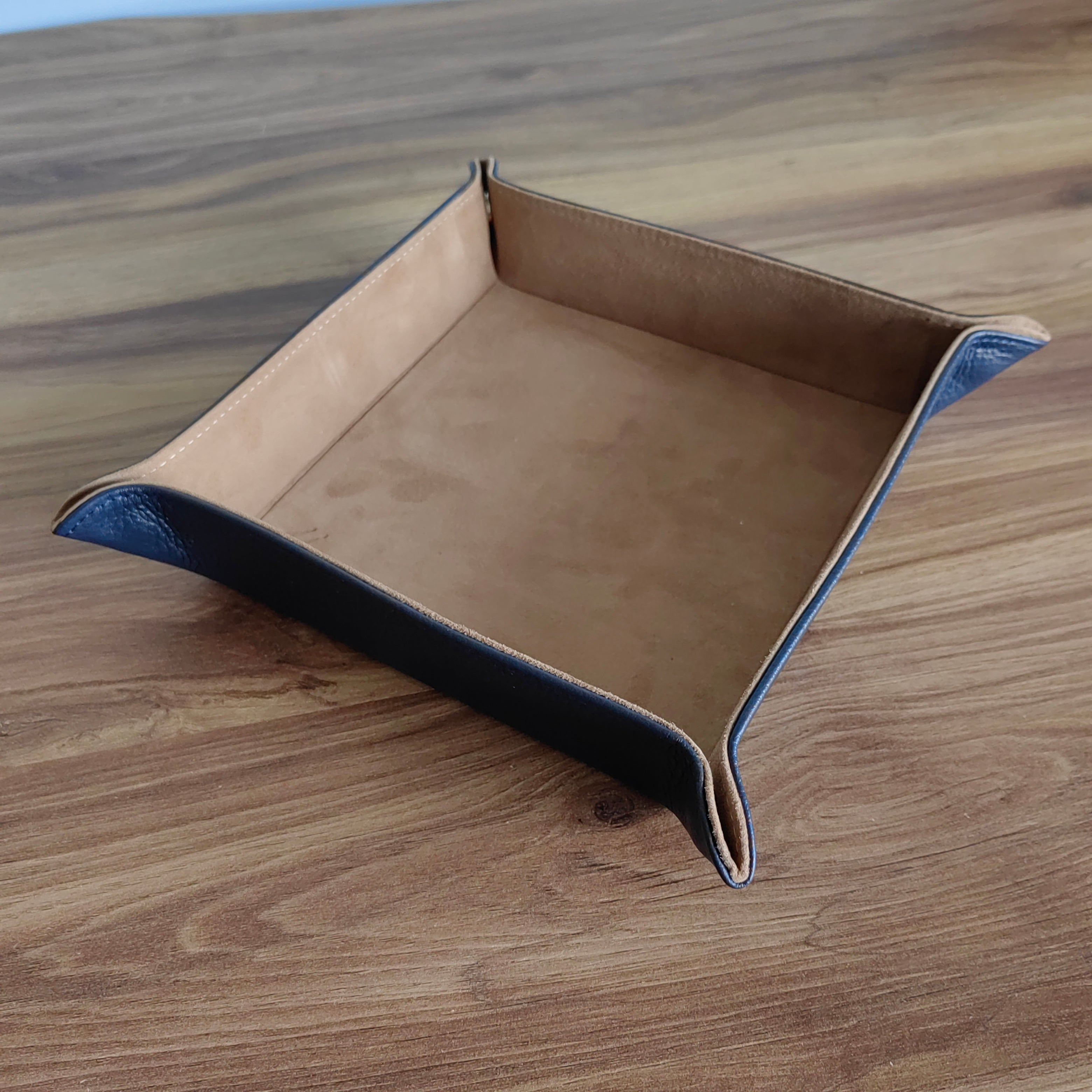 Octavia Leather Vallet Organizer - D. Blue