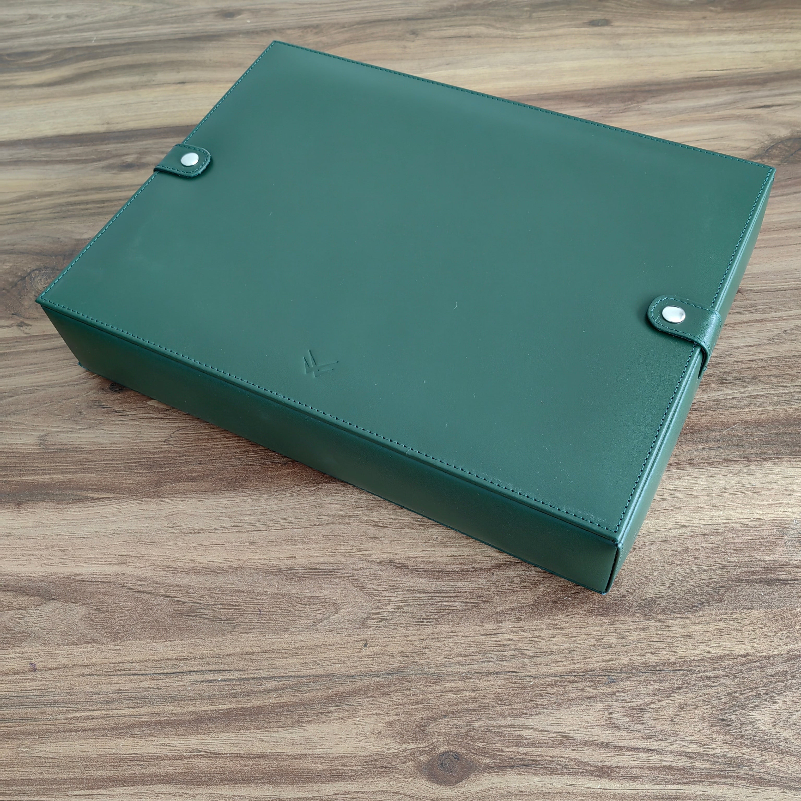 Leather Watch Box for 15  / Green