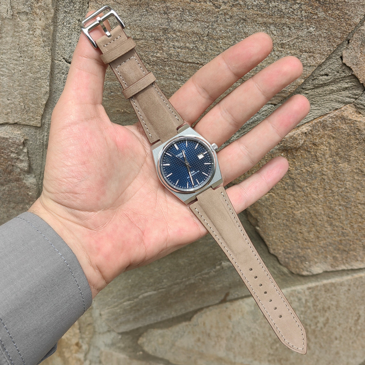 Prx Leather Watch Strap - Brown