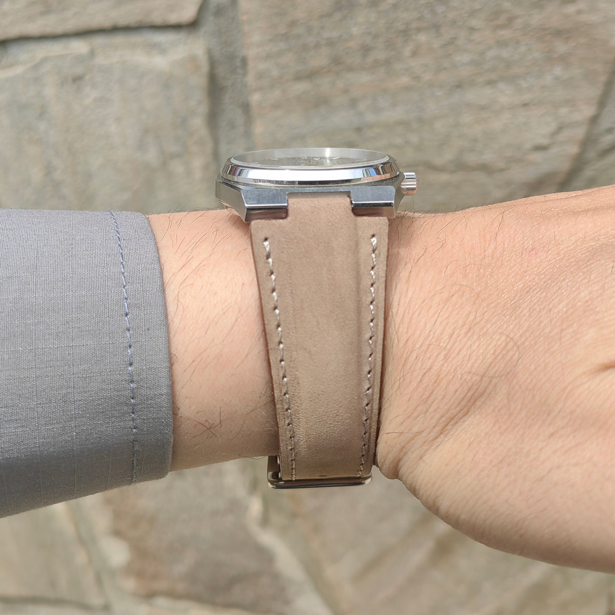 Prx Leather Watch Strap - Brown