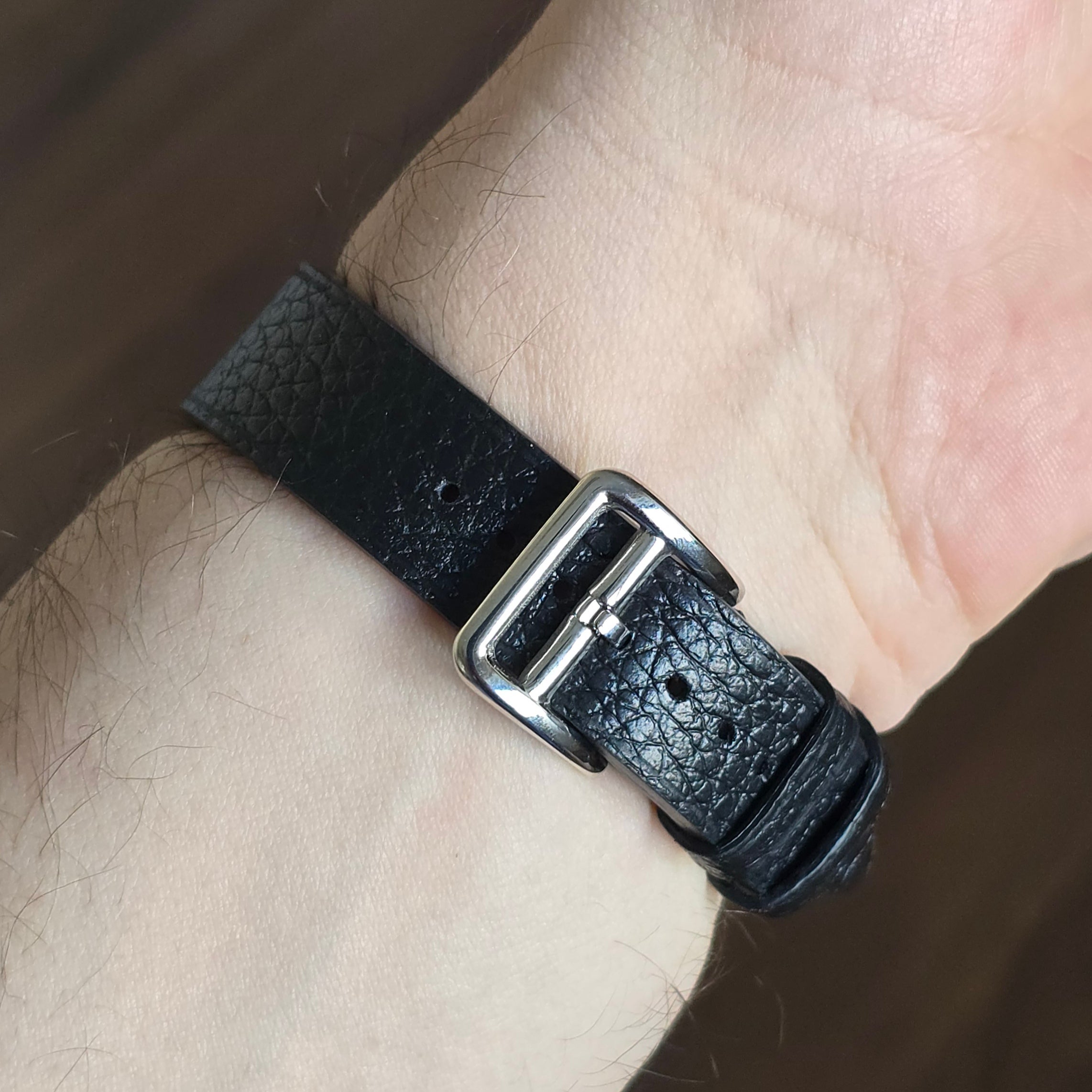 Vintage Style Leather Watch Strap