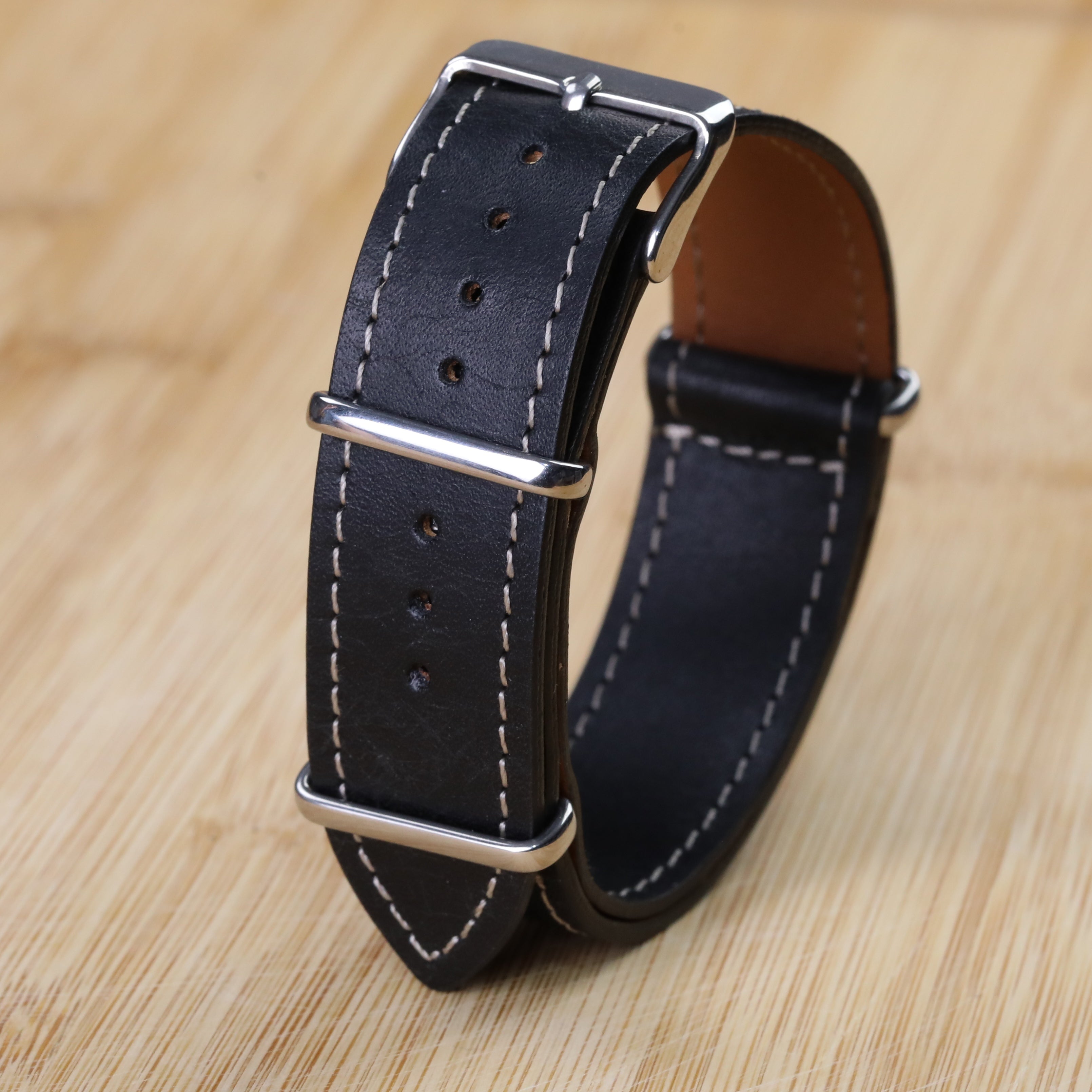 Nato Leather Watch Strap