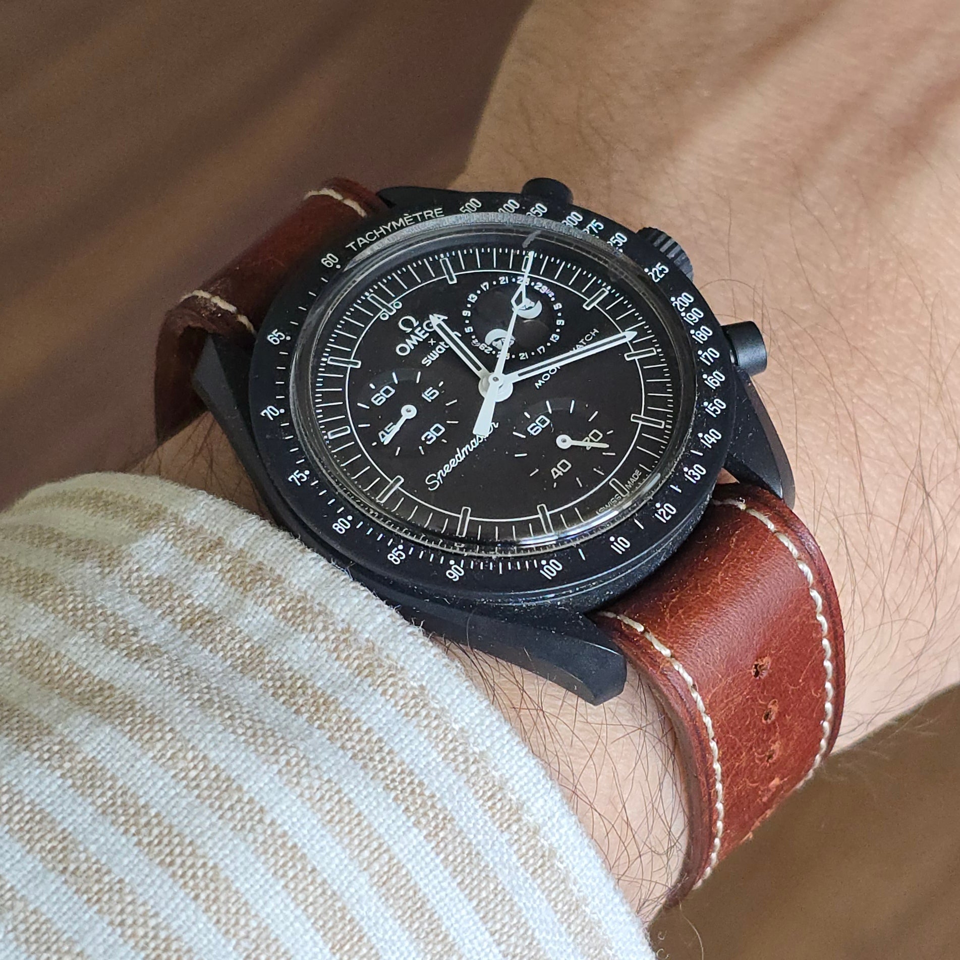 Nato Leather Watch Strap
