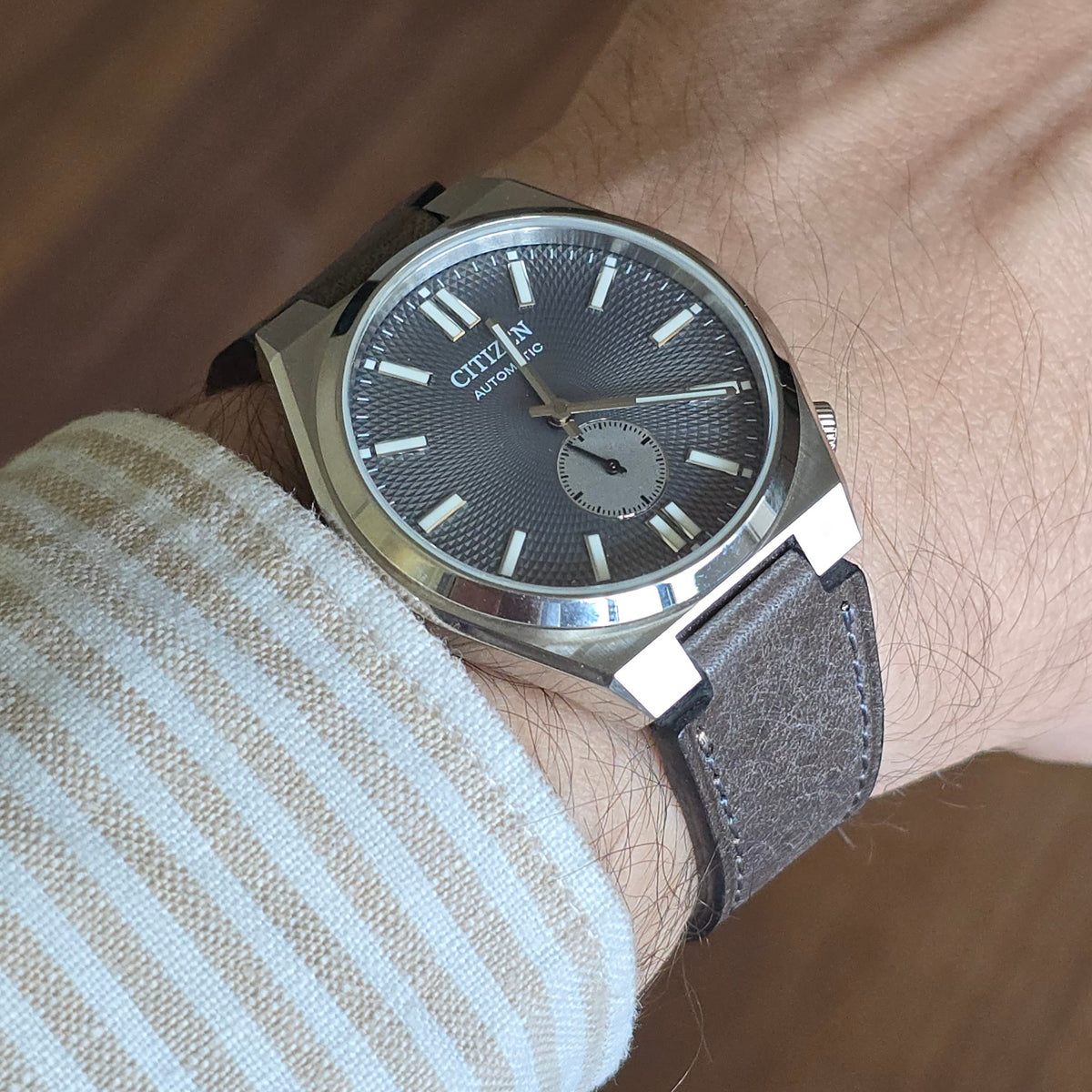 Tsuyosa Leather Strap - Smoke