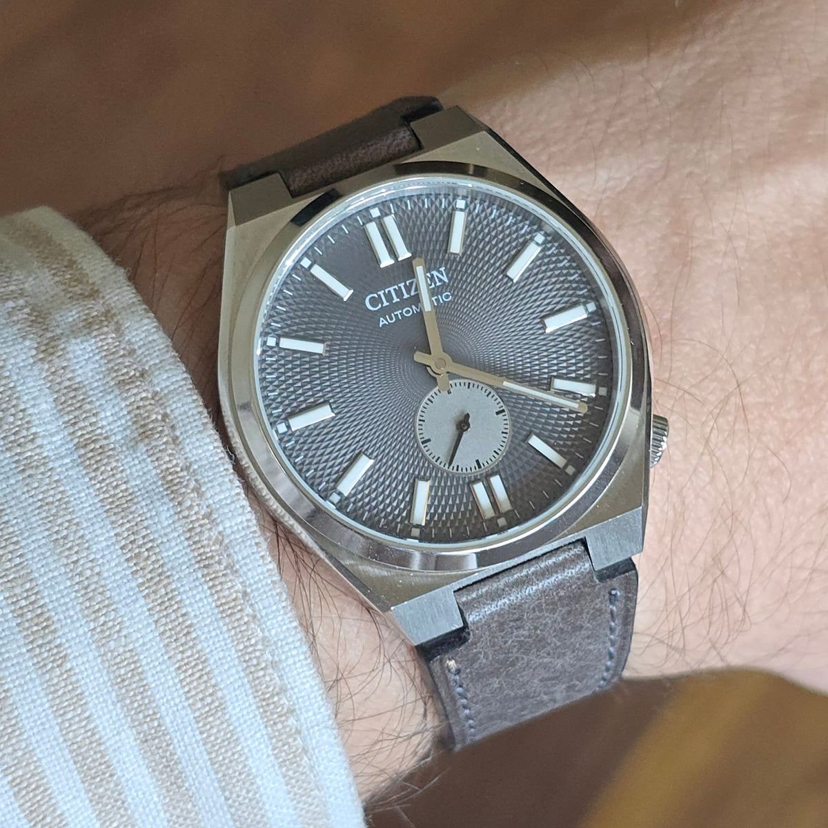 Tsuyosa Leather Strap - Smoke