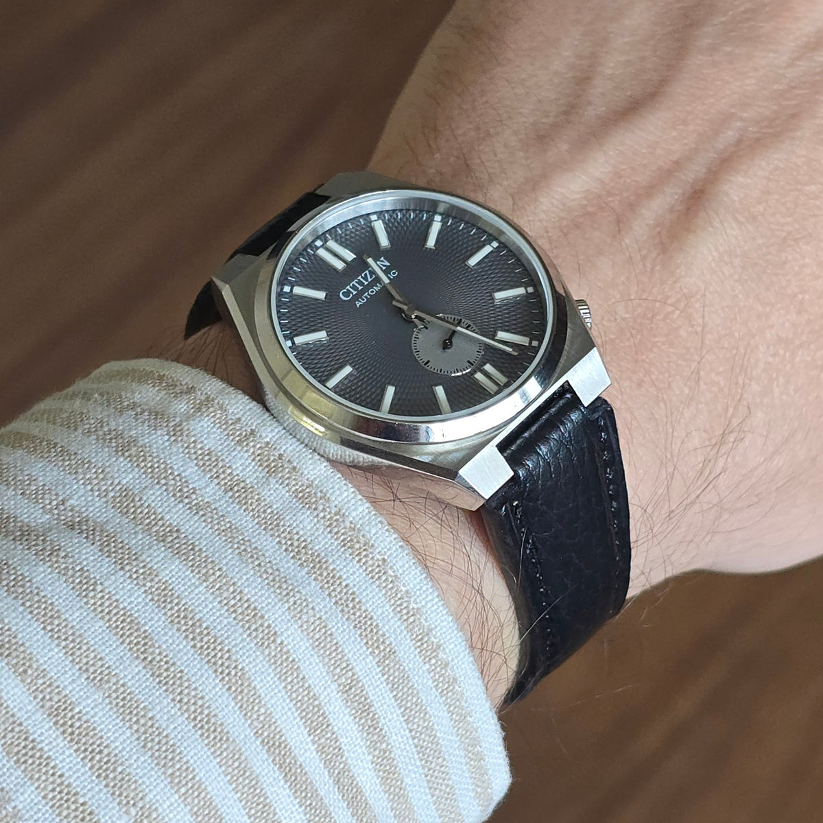 Tsuyosa Leather Strap - Black