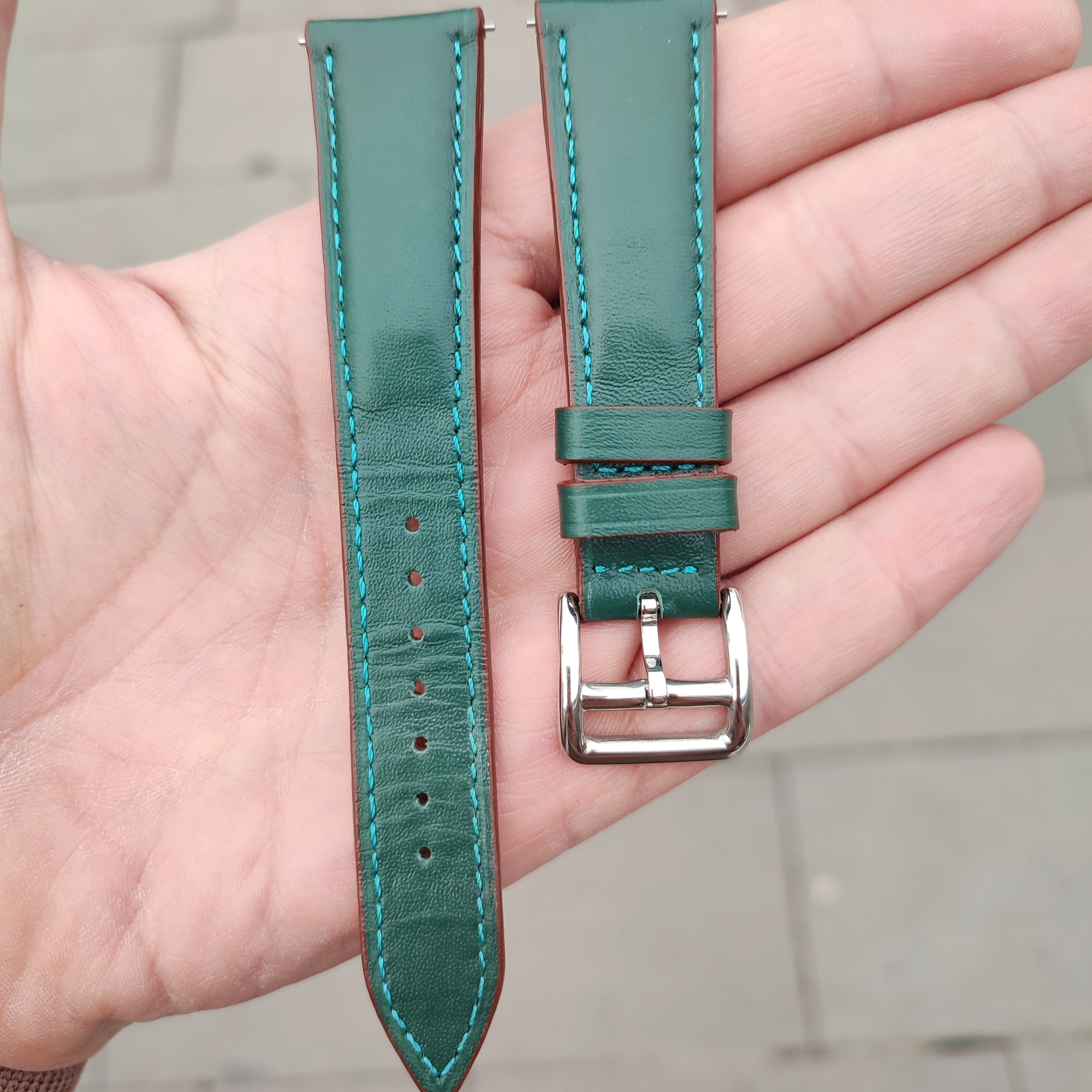 Napa Leather Strap - Green