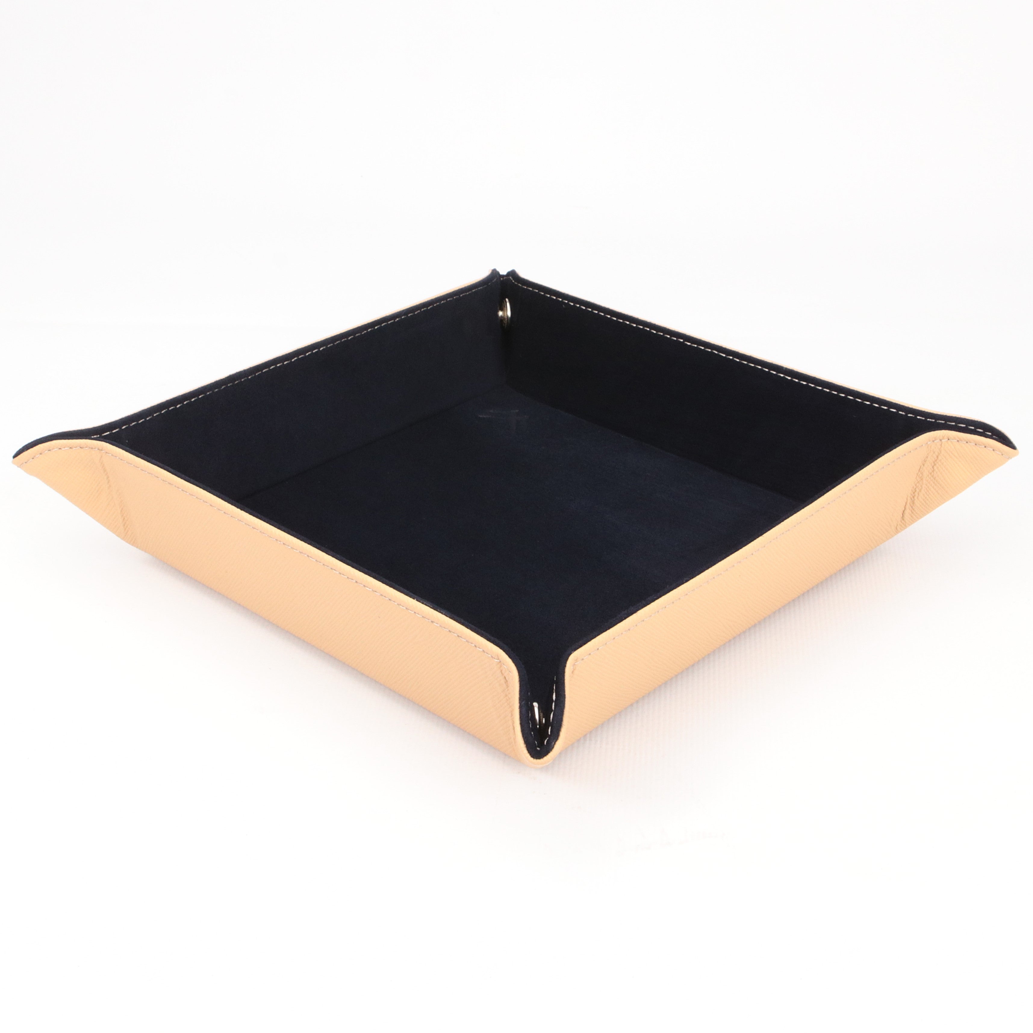 Octavia Leather Vallet Organizer - Beige -  D. Blue