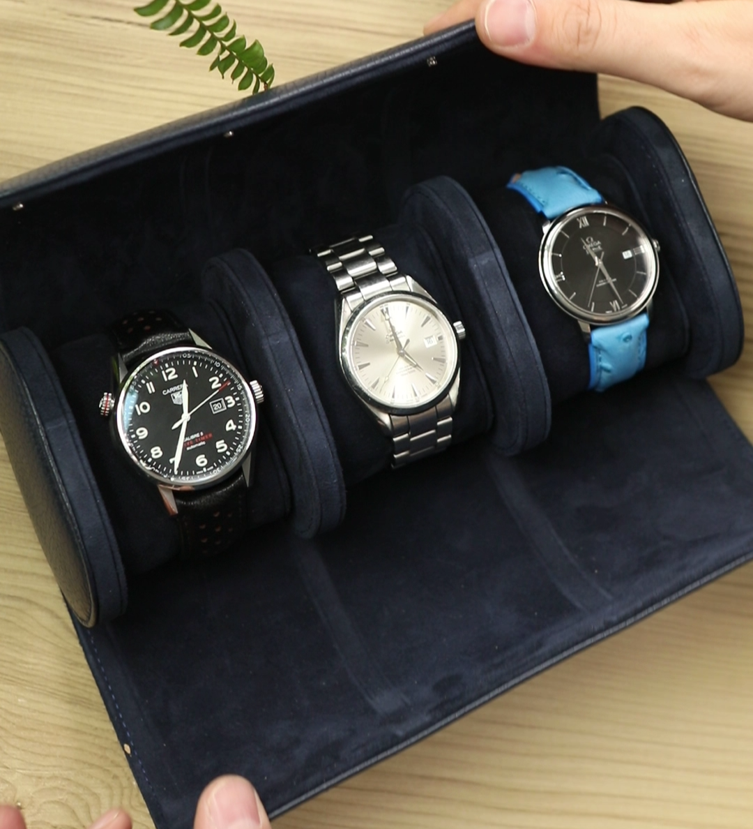 Leather Watch Roll for 3