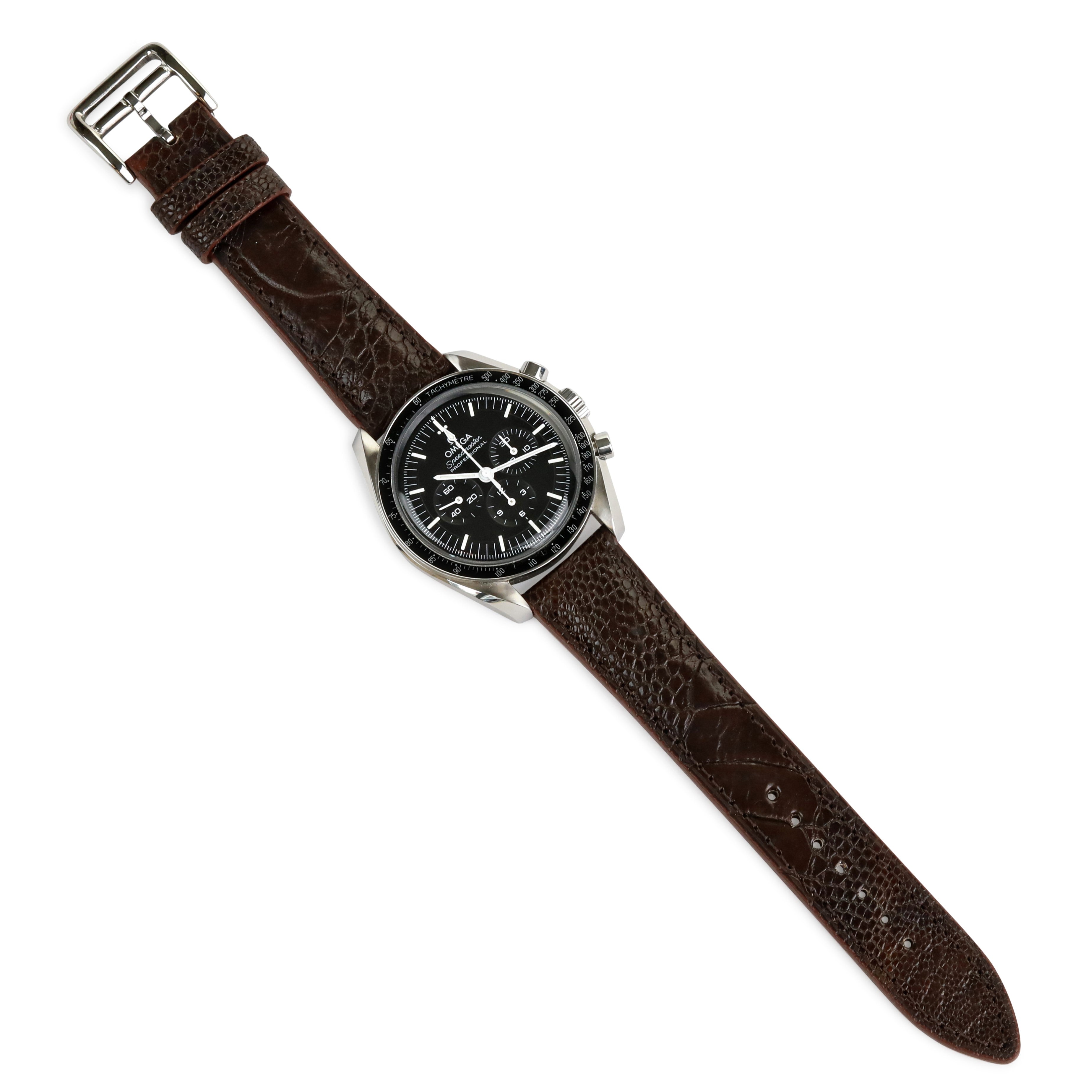 Ostrich Leather Strap - Brıown