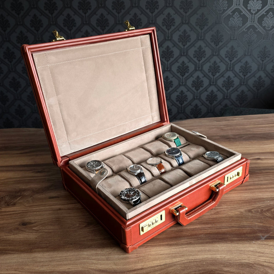 Bond Watch Box for 15  / Crimson - Mocha
