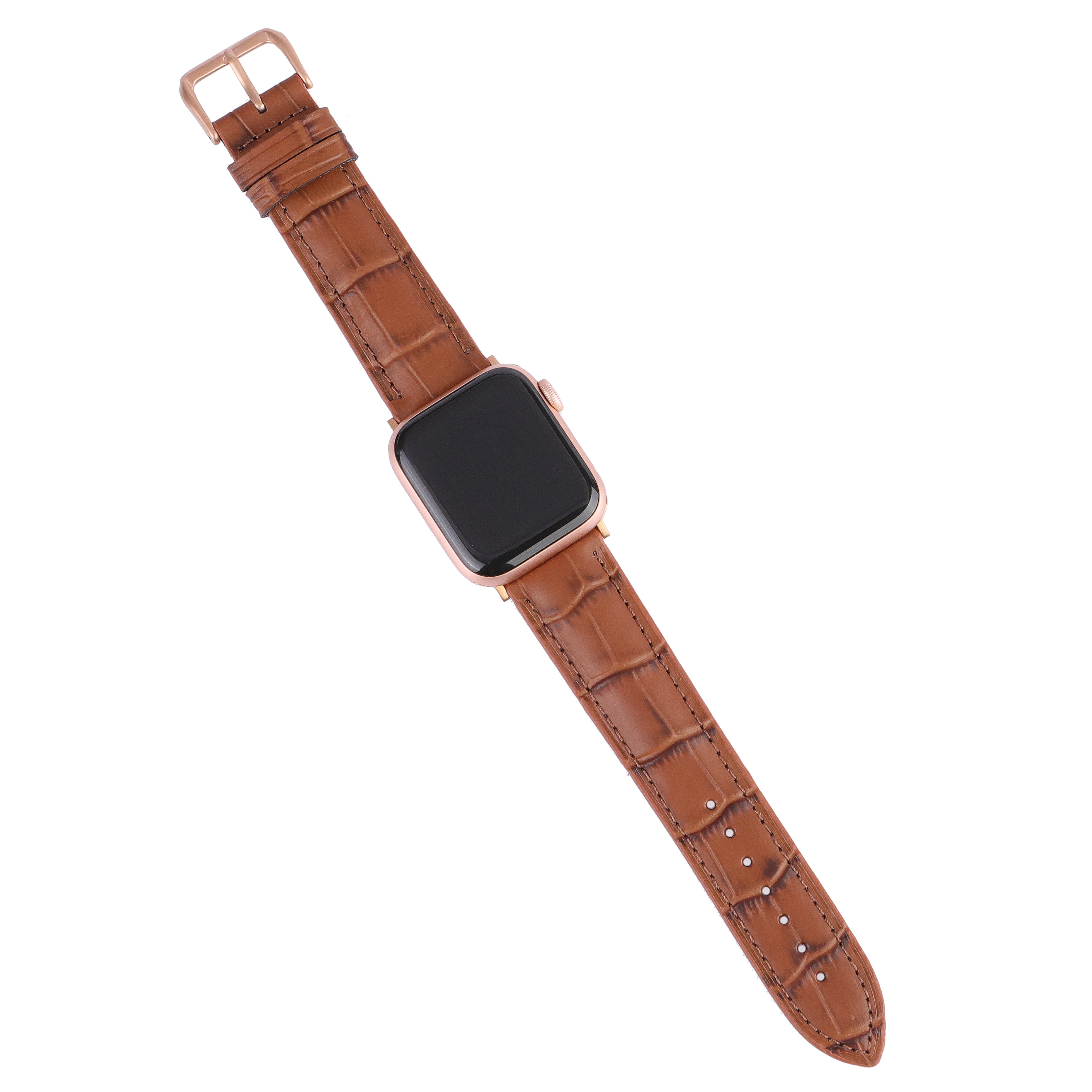 Apple Watch Compatible Leather Strap -  Tan